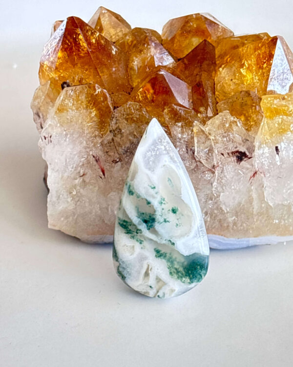 Natural Moss Agate Gemstone – Individual Stone