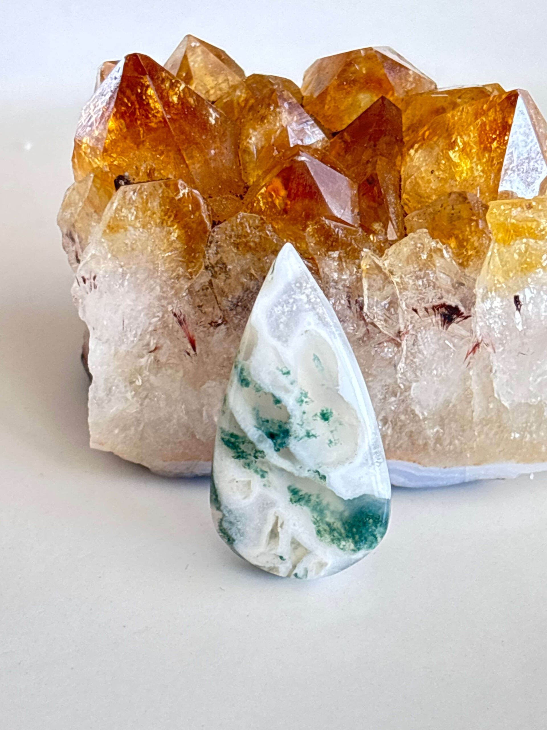 Natural Moss Agate Gemstone – Individual Stone