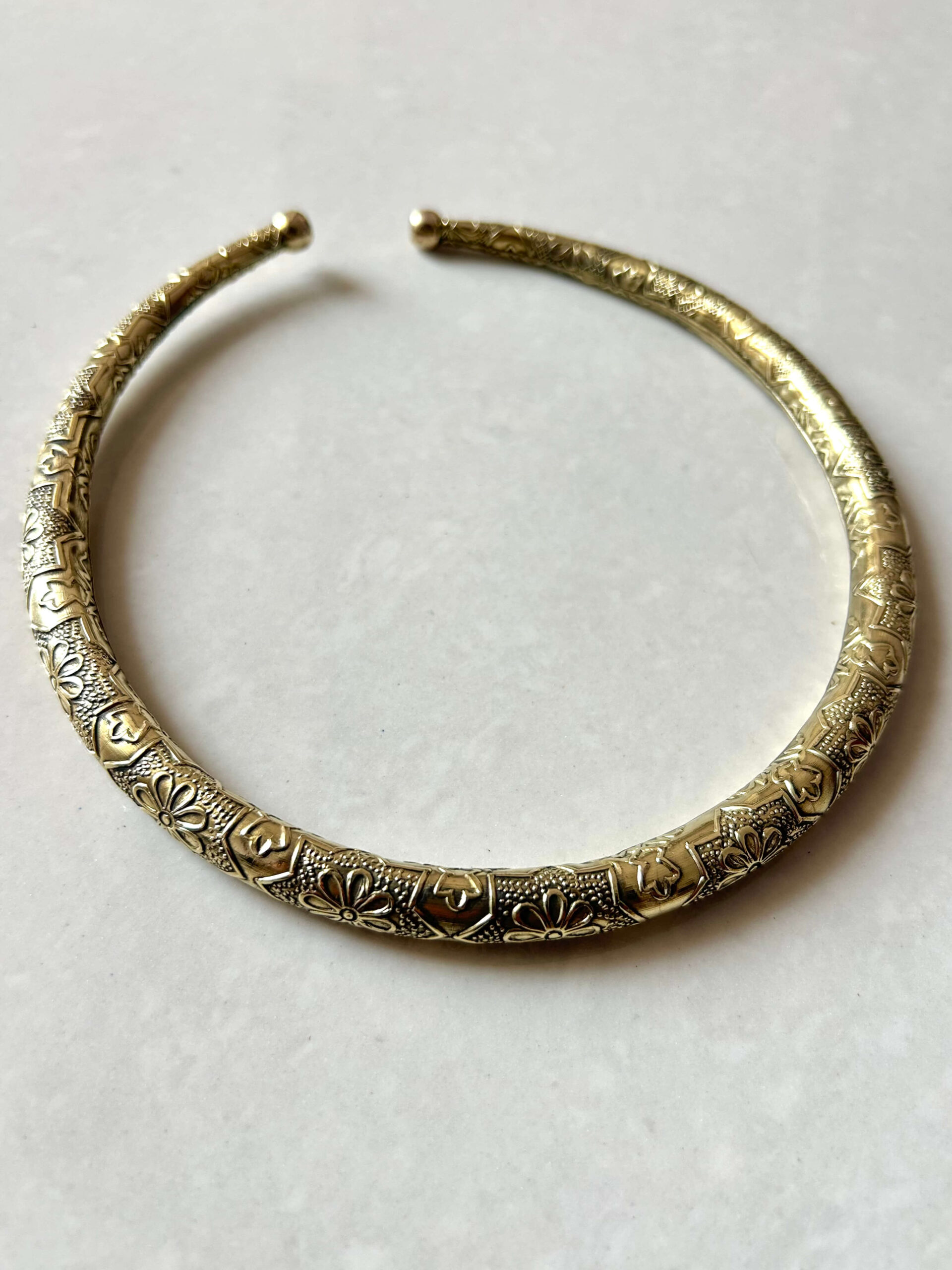 Tribal Finish Brass Choker - Image 5