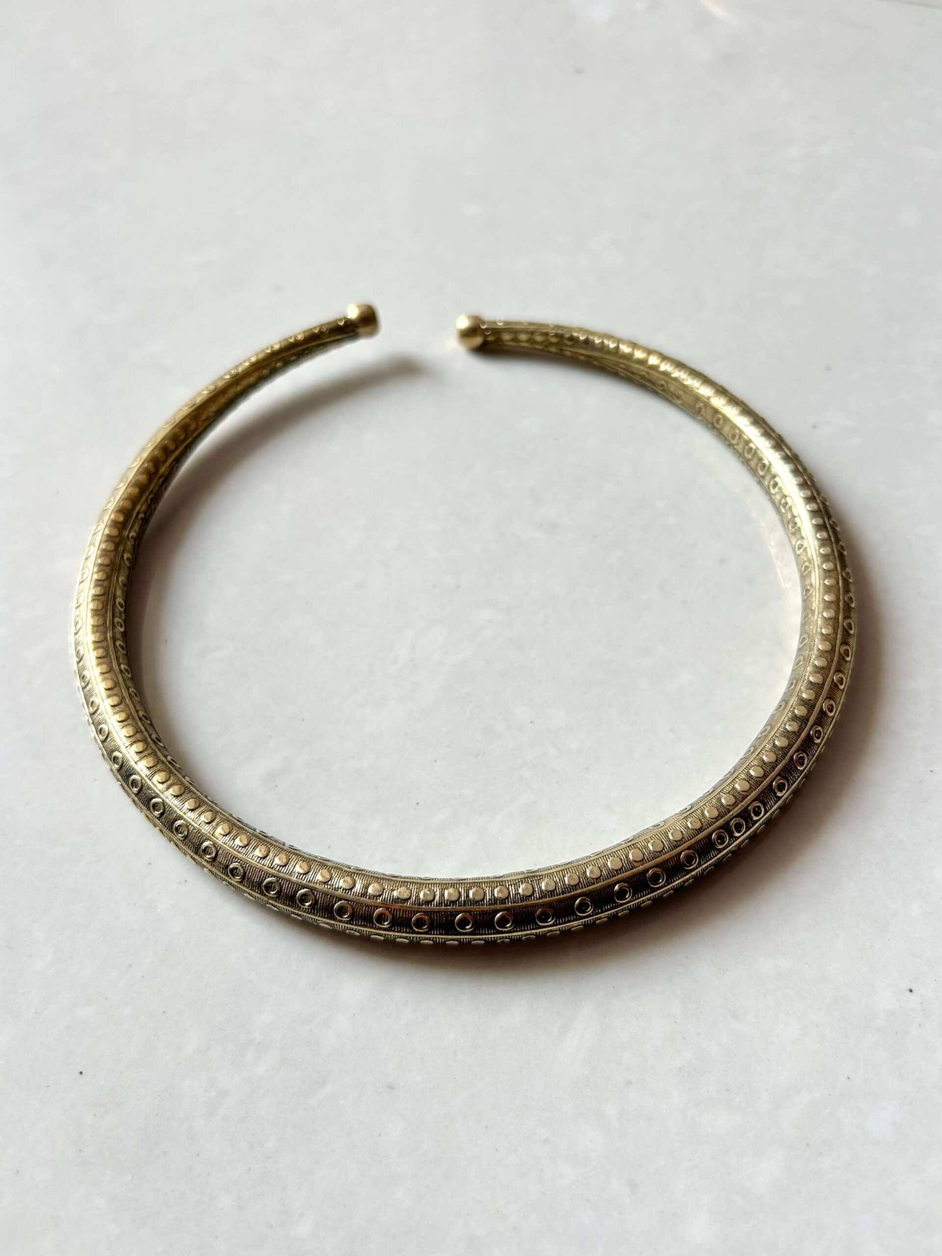 Open Scroll Brass Choker - Image 6