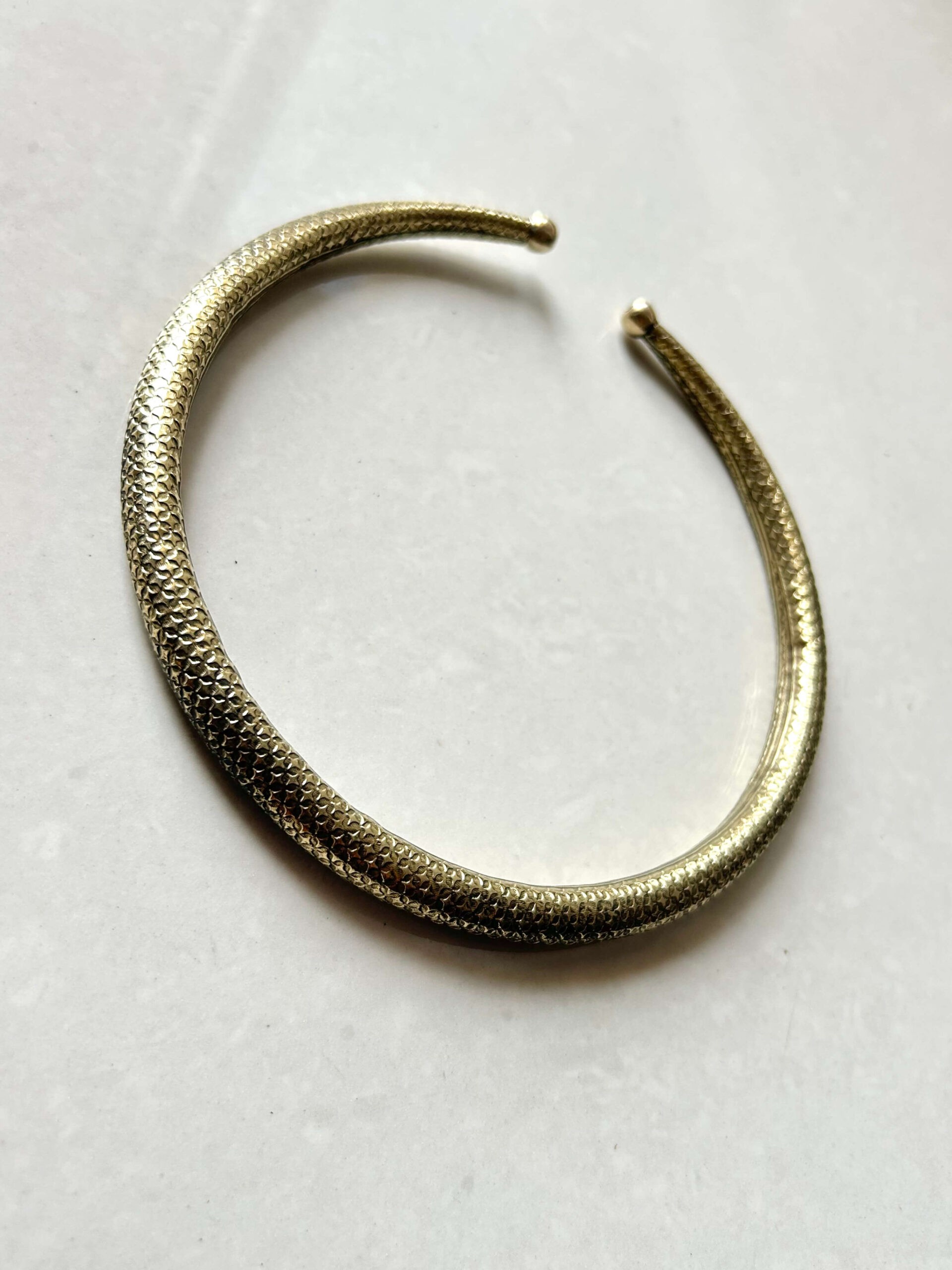 Braided Finish Brass Choker - Image 6