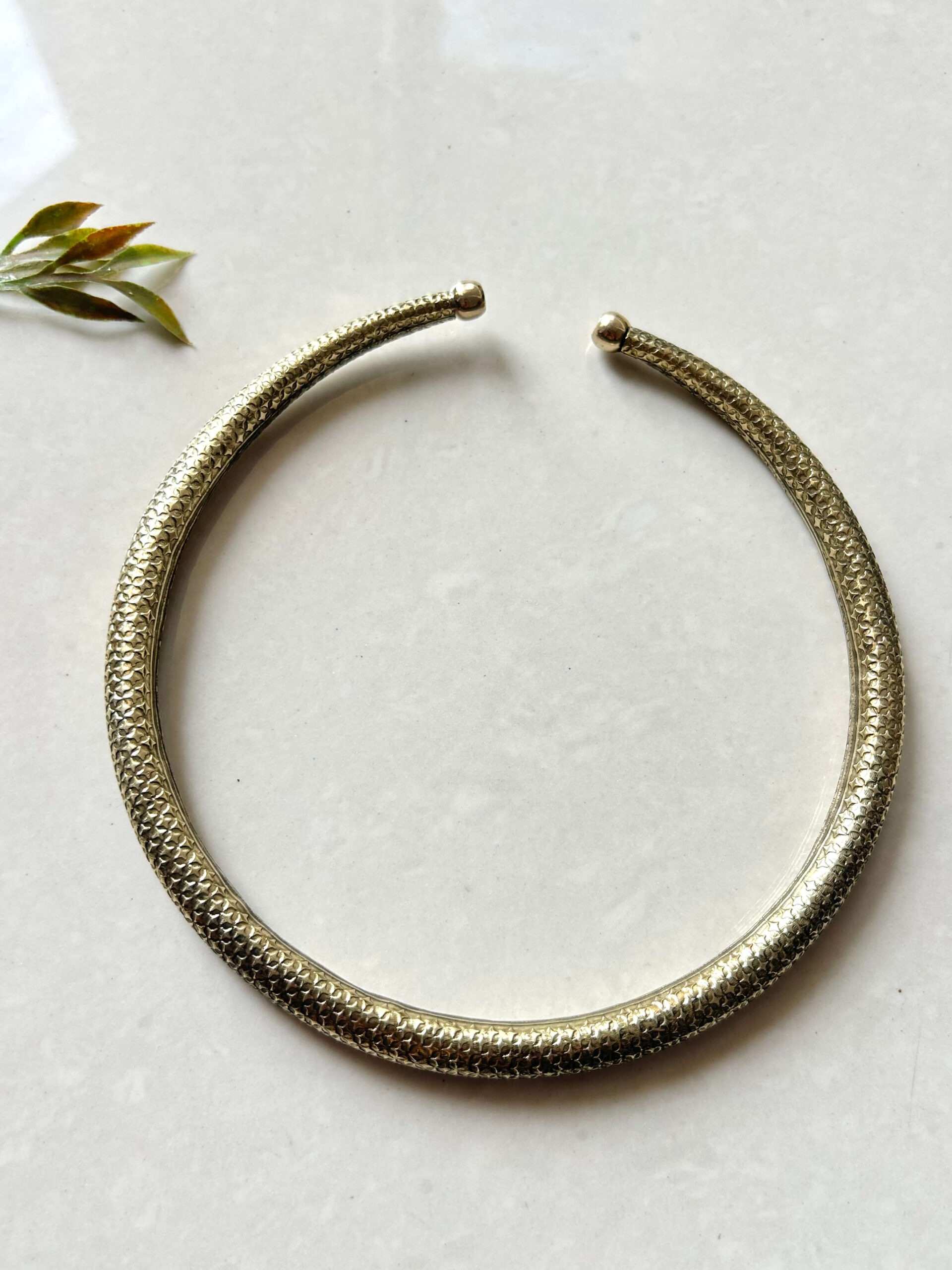 Braided Finish Brass Choker - Image 7