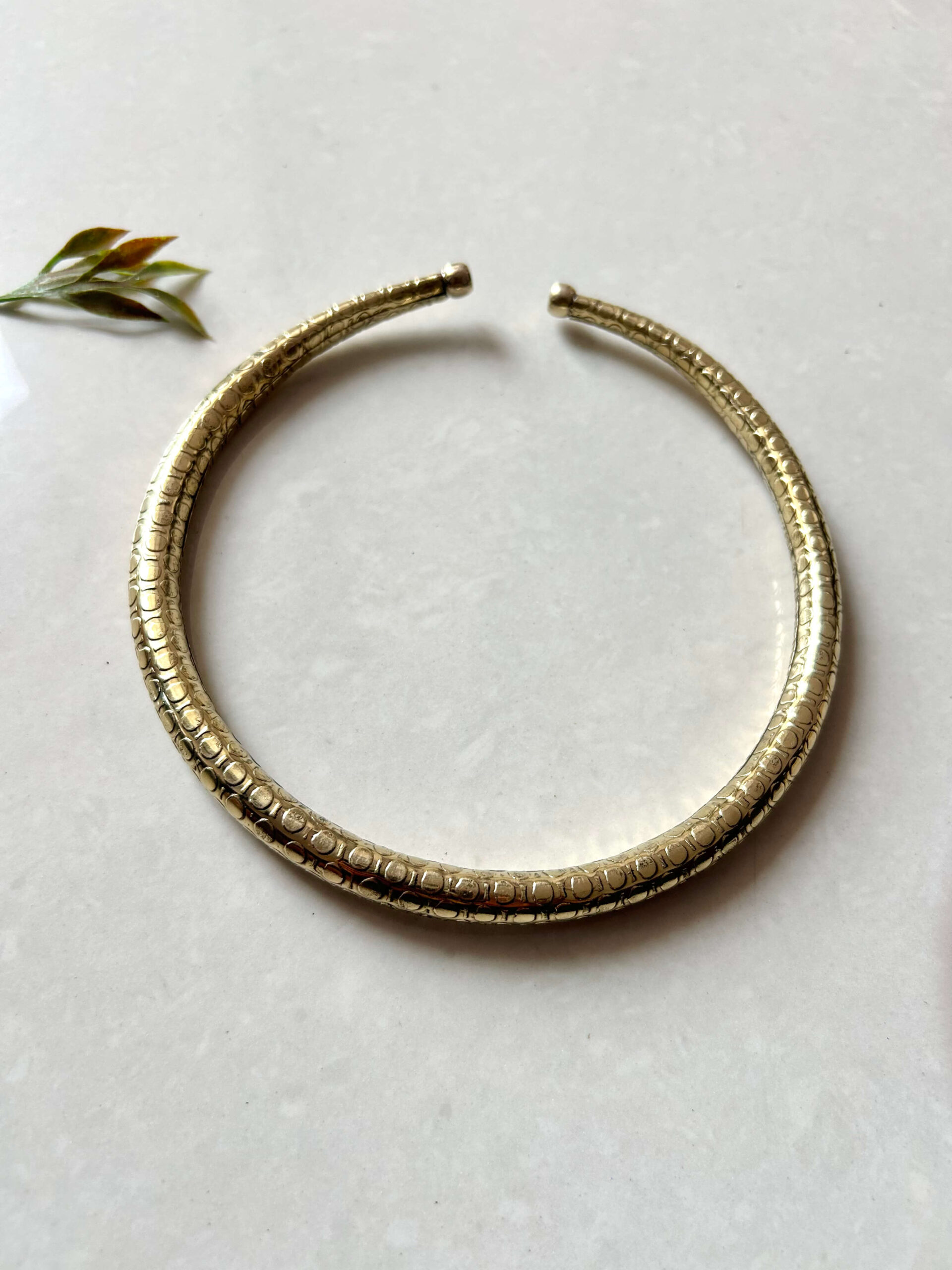 Moon Pebble Brass Choker - Image 2