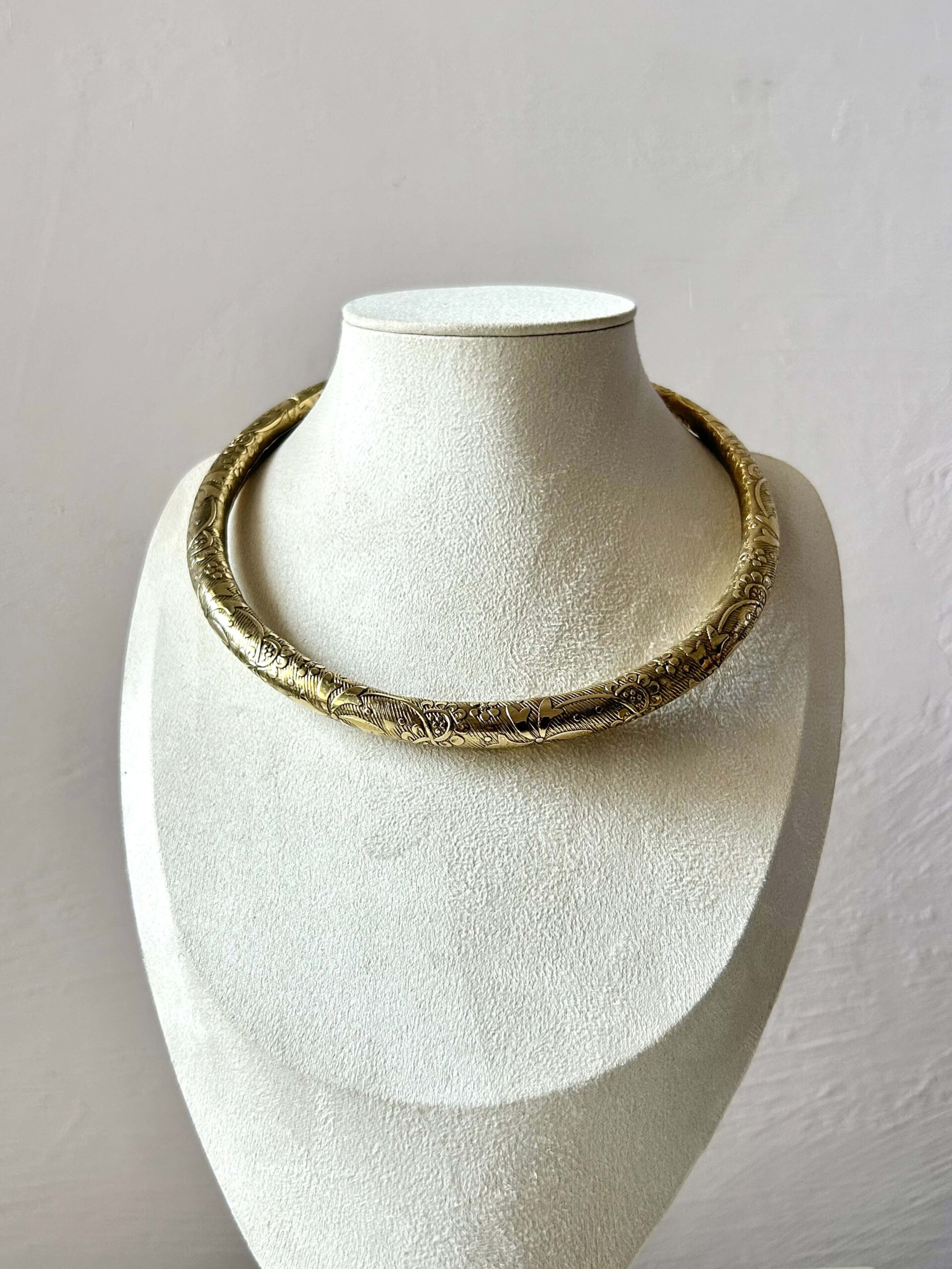 Vintage Garden Torque Brass Choker - Image 2