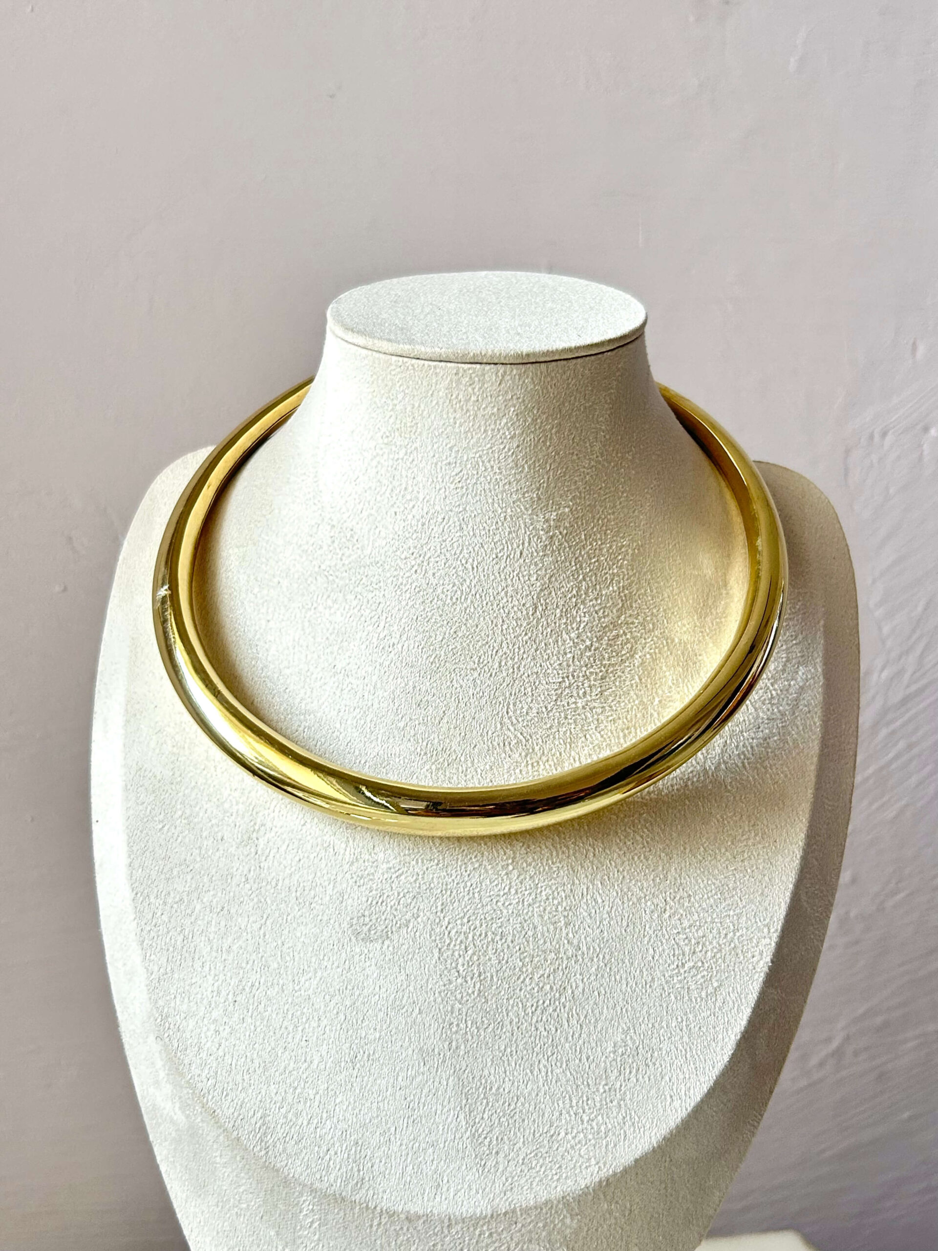 Minimalist Polished Finish Brass Choker - Image 3