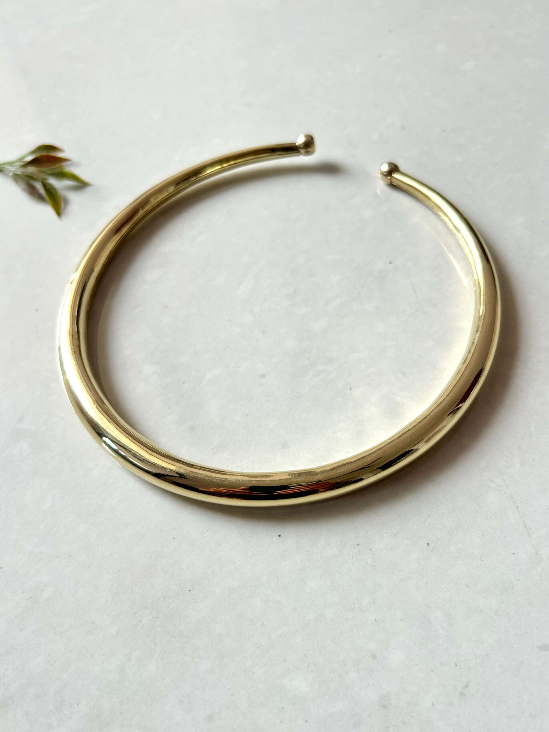 Minimalist Polished Finish Brass Choker - Image 6