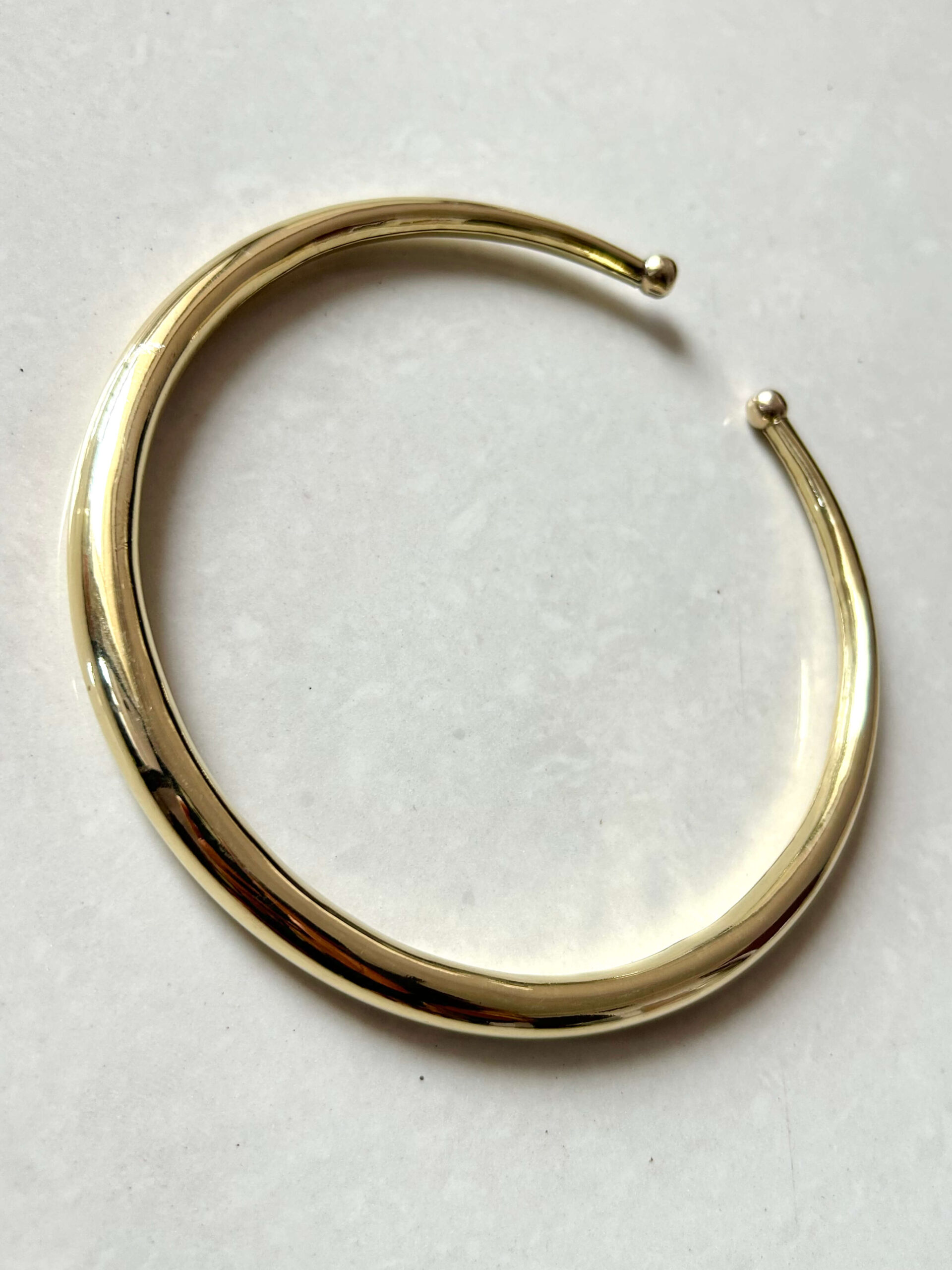 Minimalist Polished Finish Brass Choker - Image 7