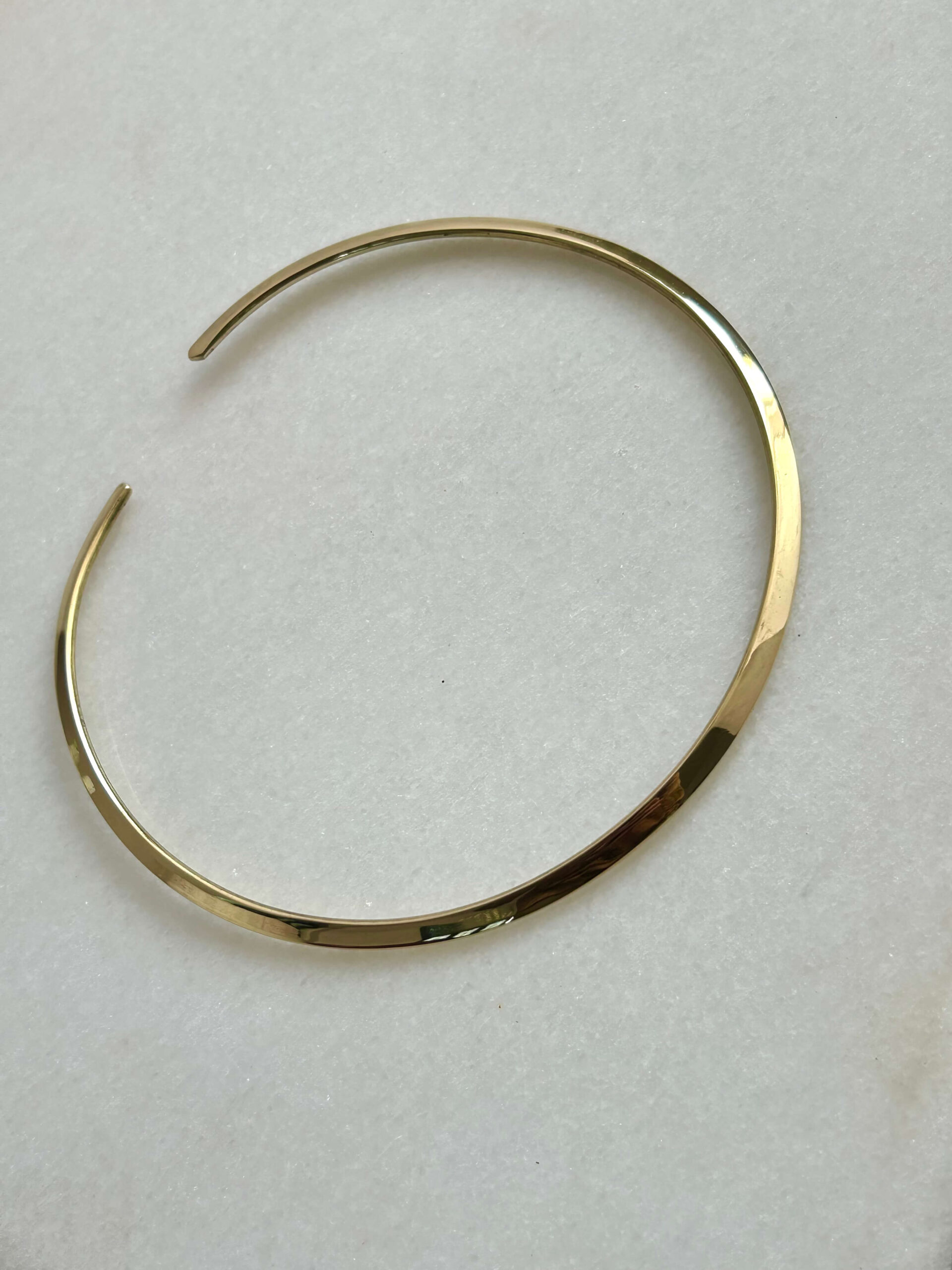 Radiance Sleek Minimalist Brass Choker - Image 6