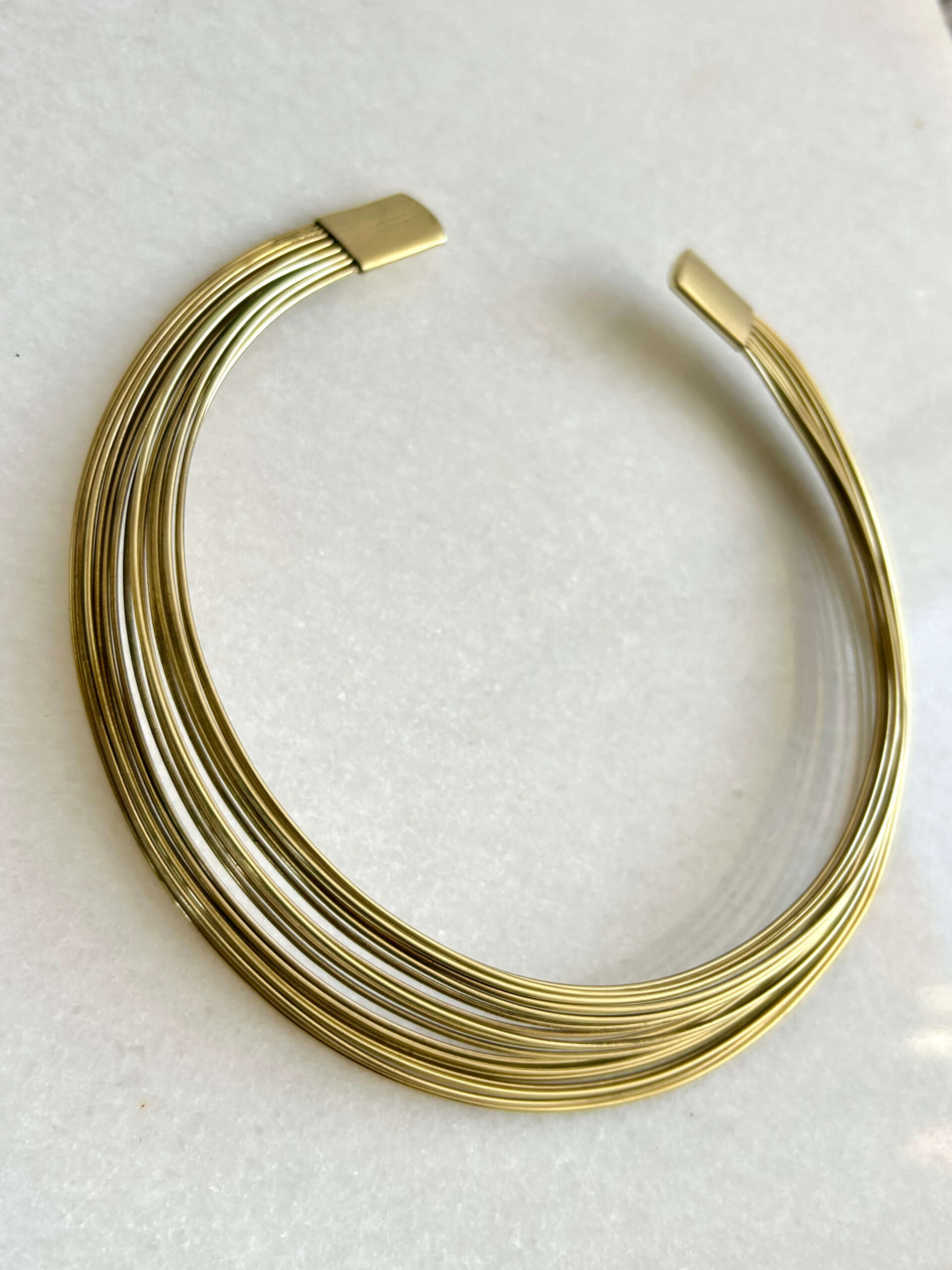 Fine Wire Layered Brass Choker - Image 2