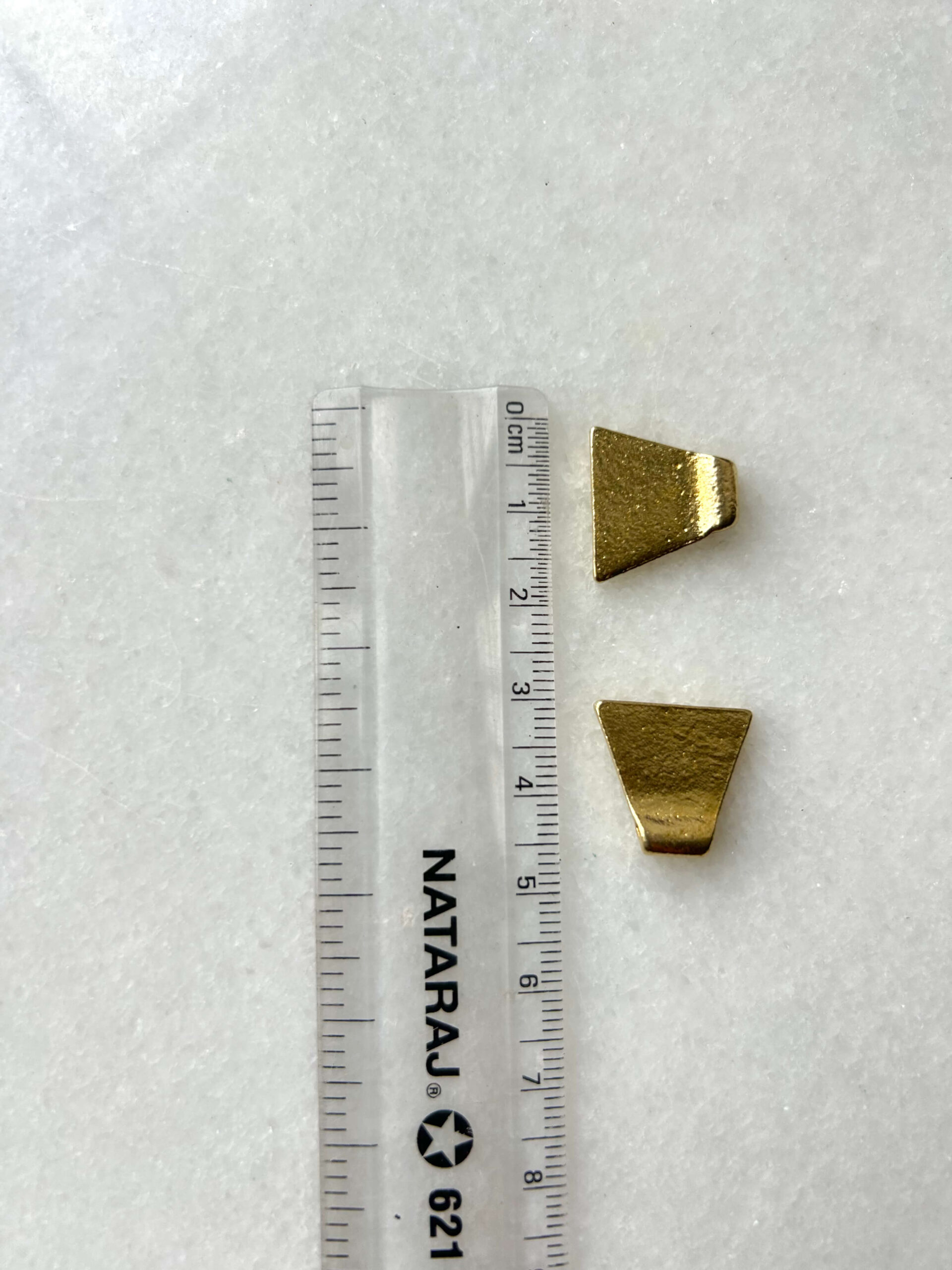 Trapezoid Brass Charms – Pack of 5 Pieces - Image 3