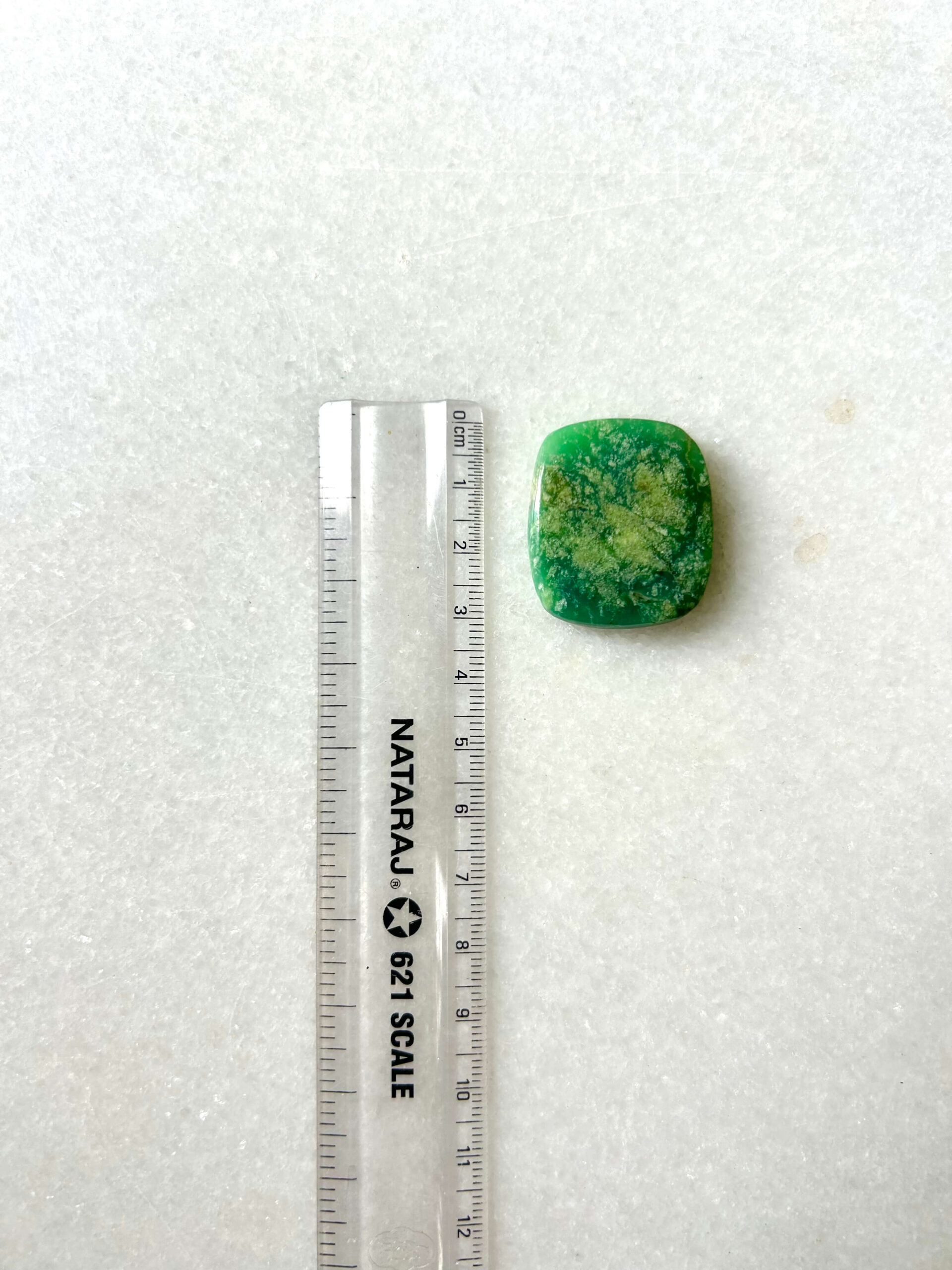 31mm Natural Chrysoprase Cabochon – One of a Kind - Image 2