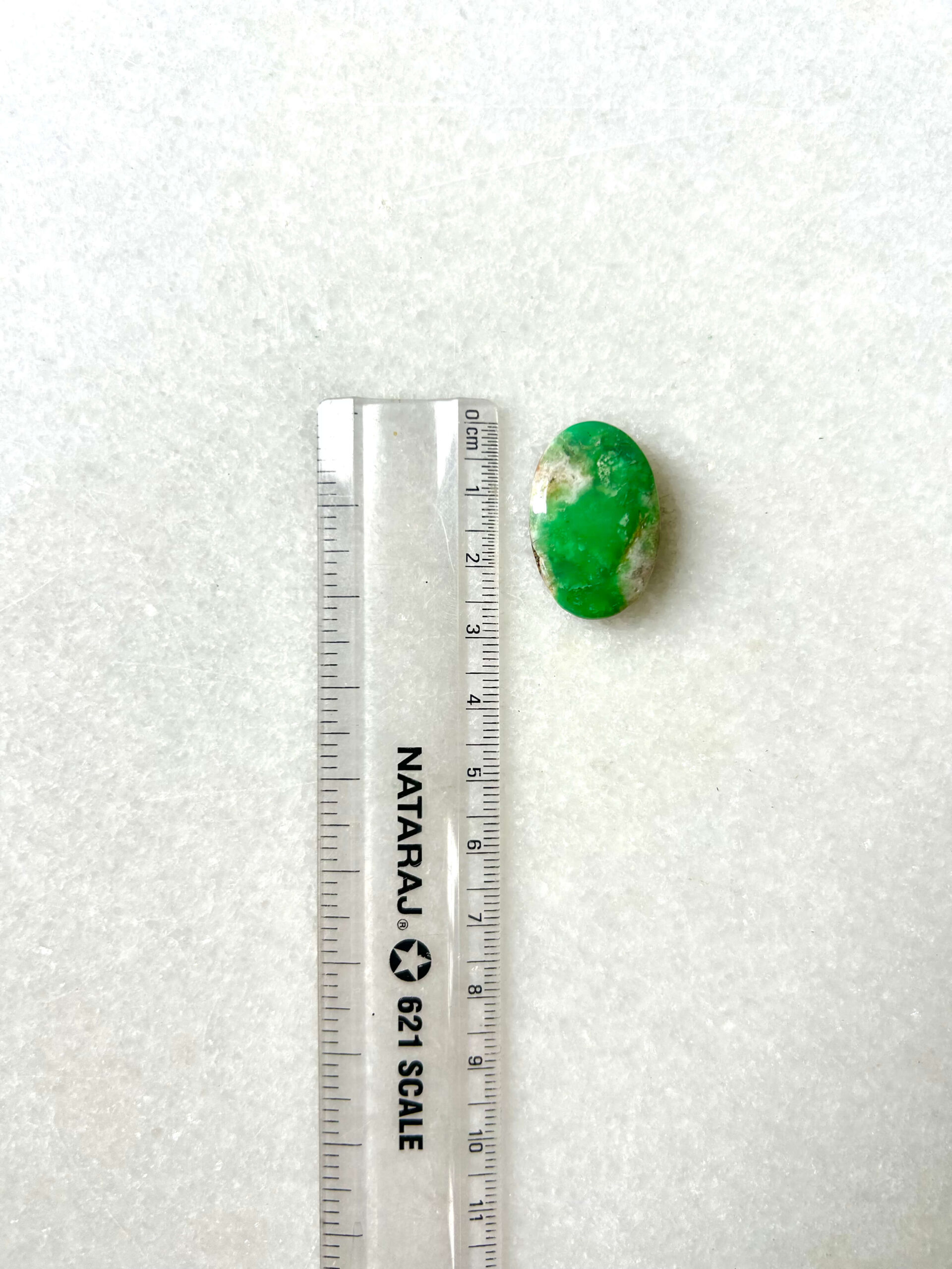 27mm Natural Chrysoprase Stone – Unique Cabochon - Image 2