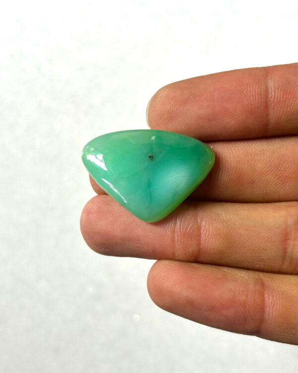 29mm Chrysoprase Cabochon for Macrame Jewelry