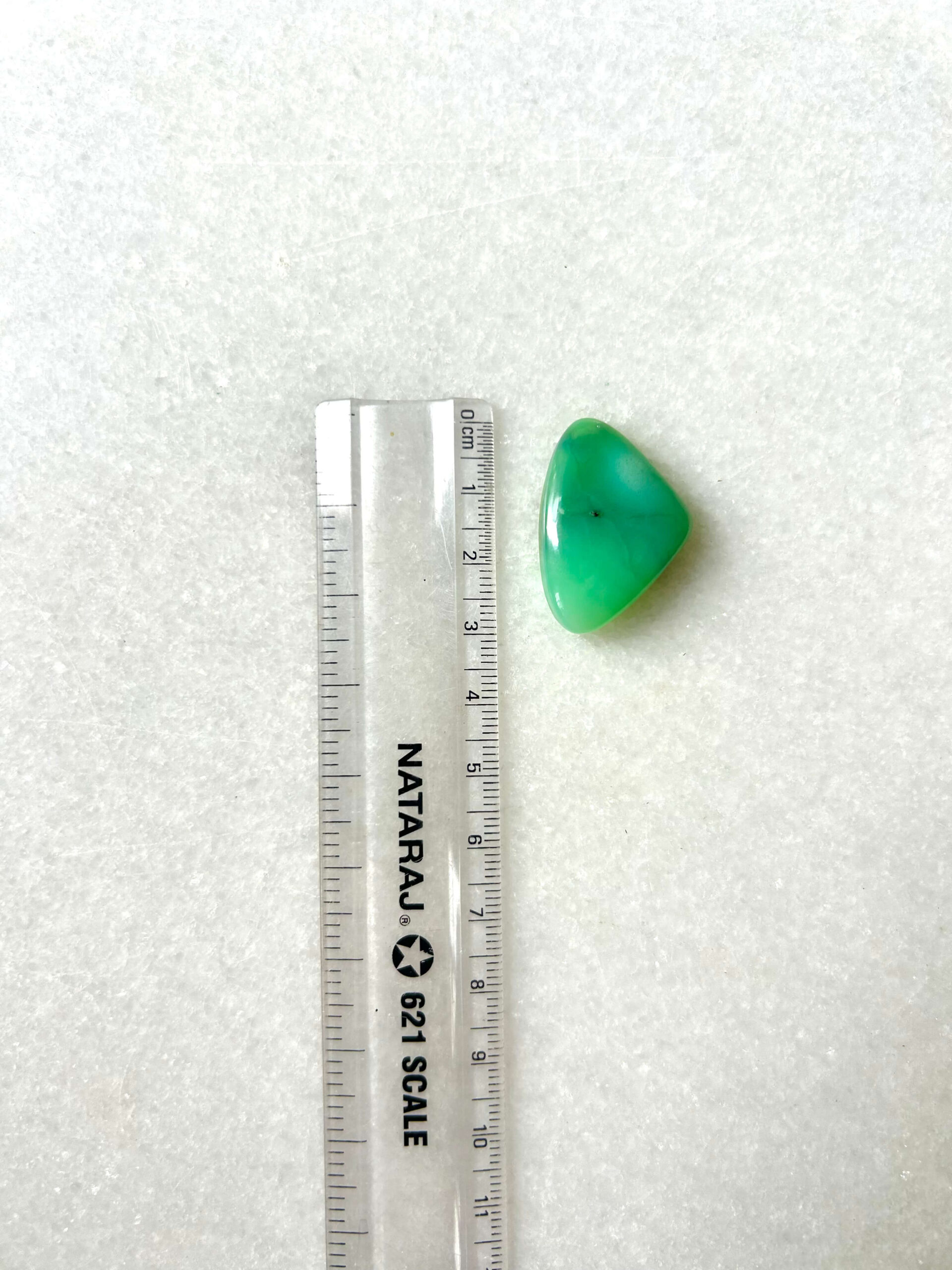 29mm Chrysoprase Cabochon for Macrame Jewelry - Image 2
