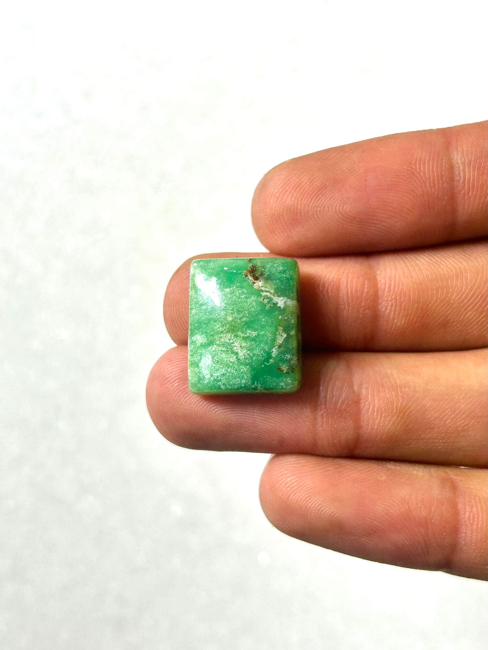18mm Natural Chrysoprase Stone for Jewelry Making