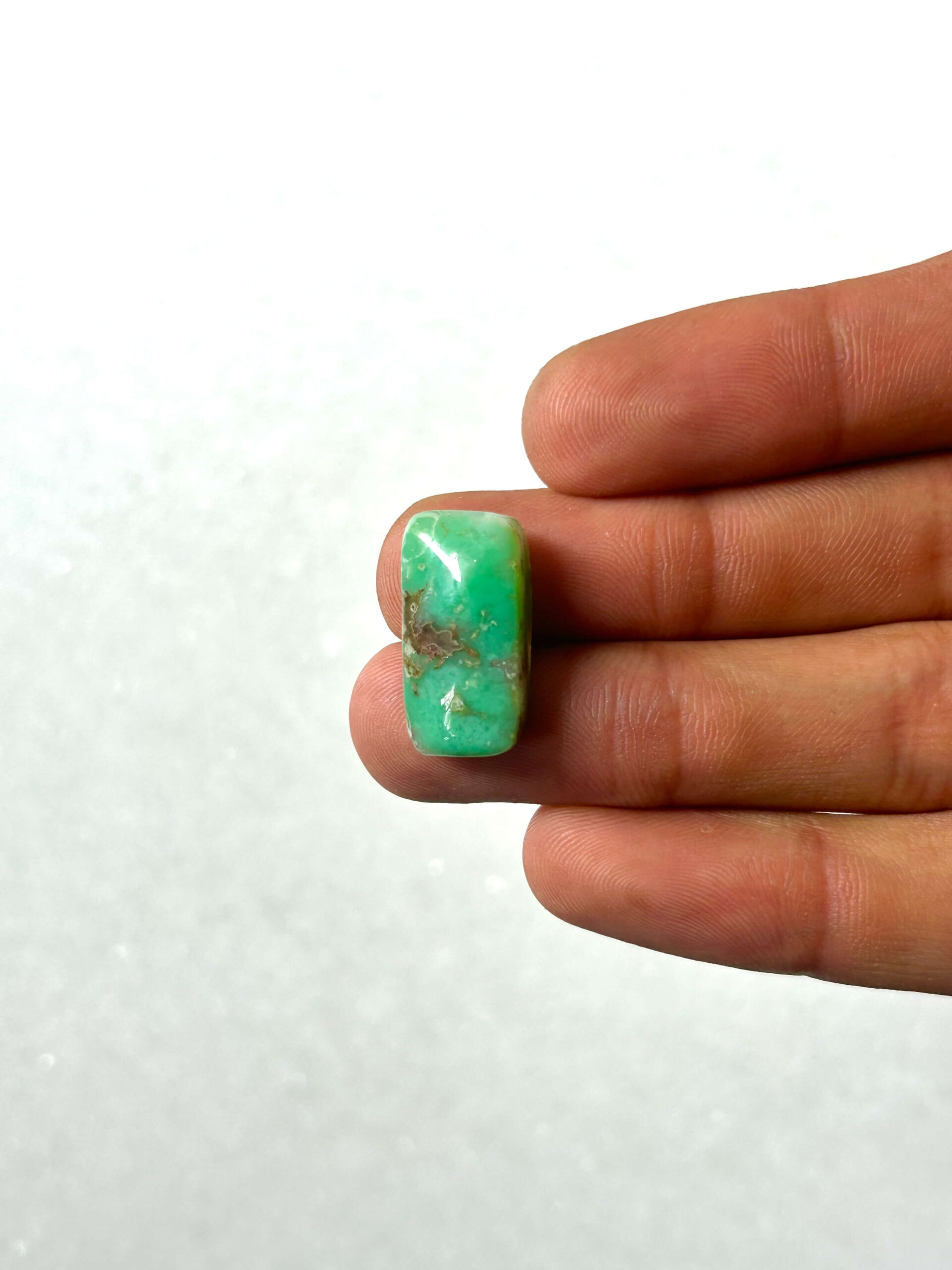 20mm Chrysoprase Stone for Macrame & Jewelry Making