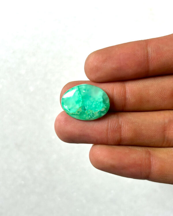 20mm Natural Chrysoprase Cabochon – Unique Gemstone