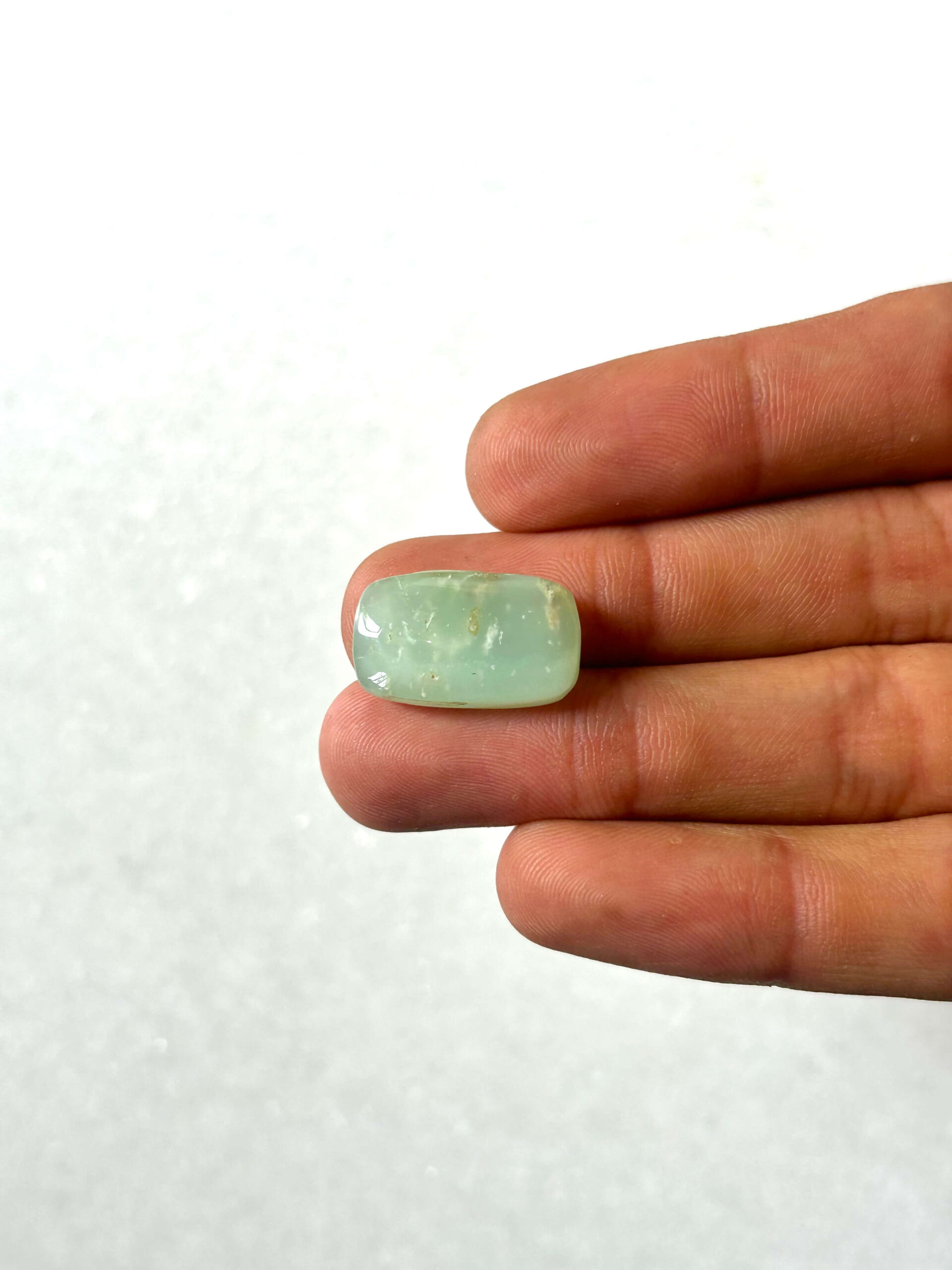 19mm Natural Chrysoprase Gemstone – Unique Cabochon