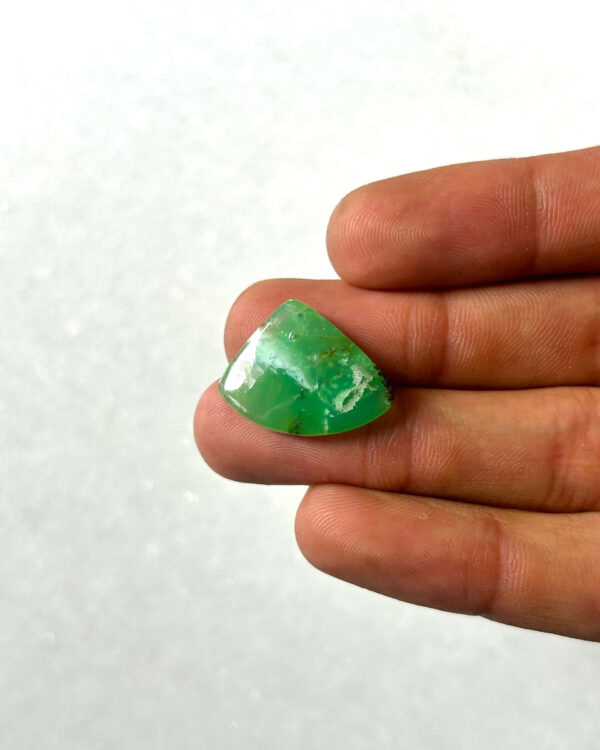 21mm Chrysoprase Cabochon – Natural Jewelry Stone
