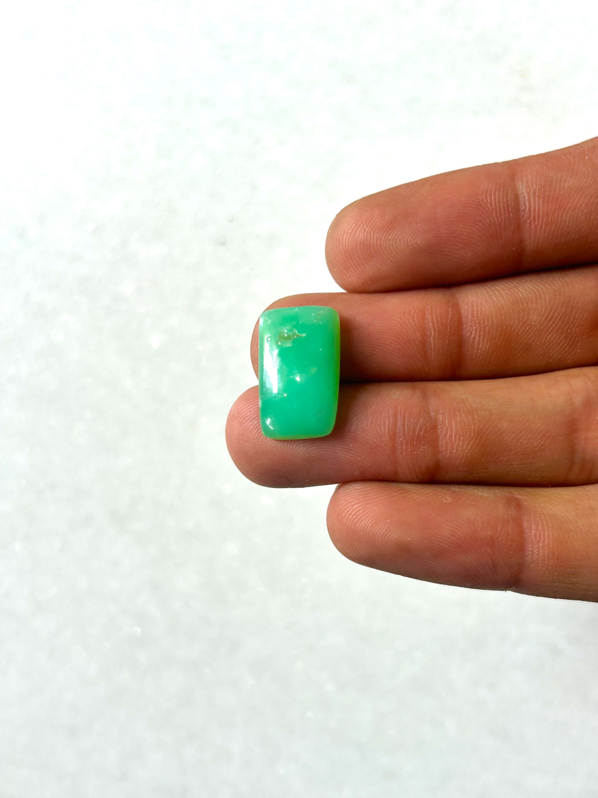 17mm Natural Chrysoprase Stone – One of a Kind