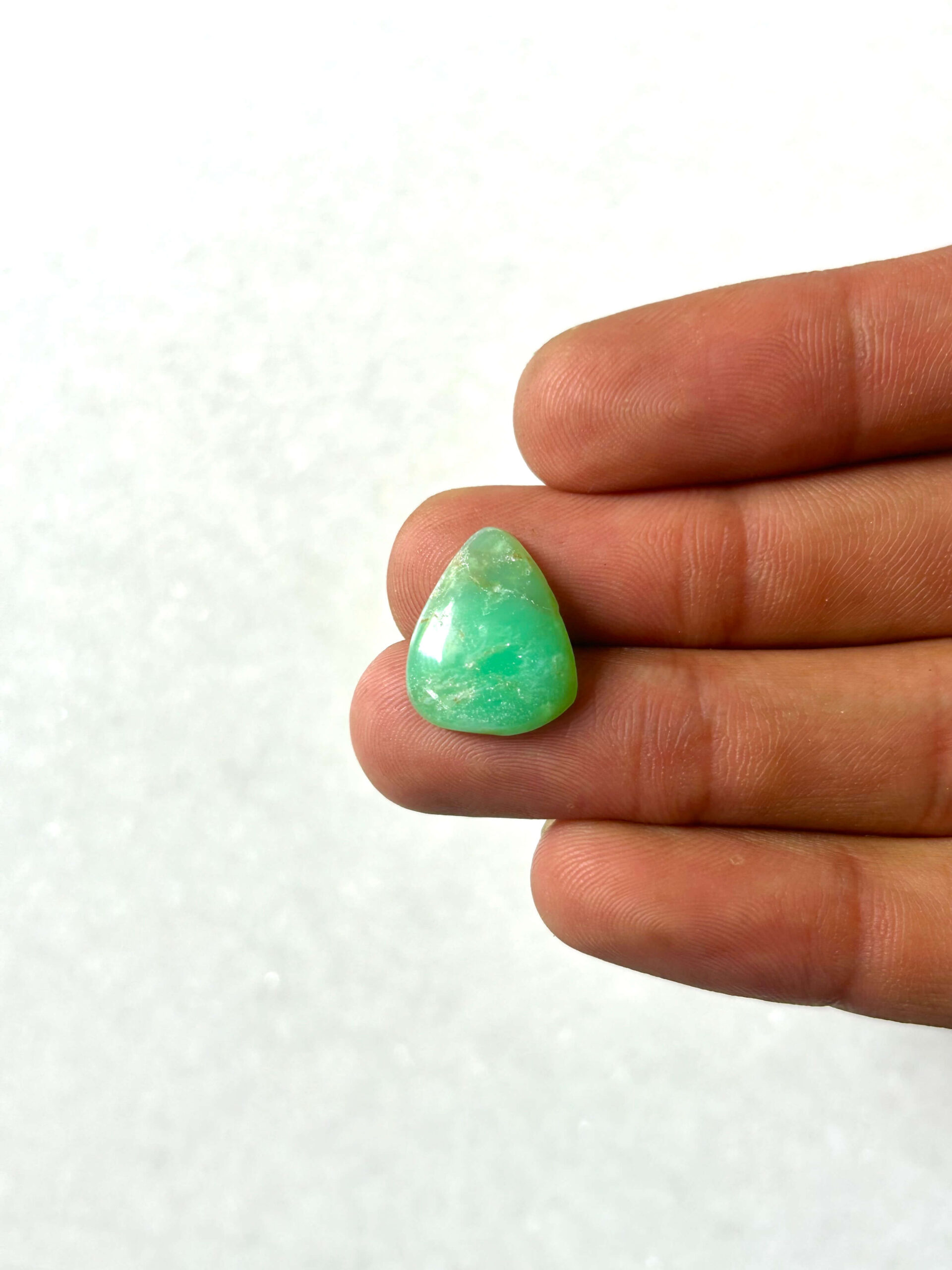 16mm Natural Chrysoprase Cabochon – Small Gemstone