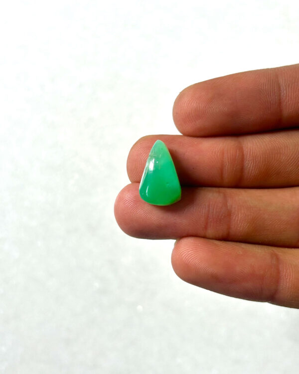 15mm Chrysoprase Gemstone – Natural Cabochon