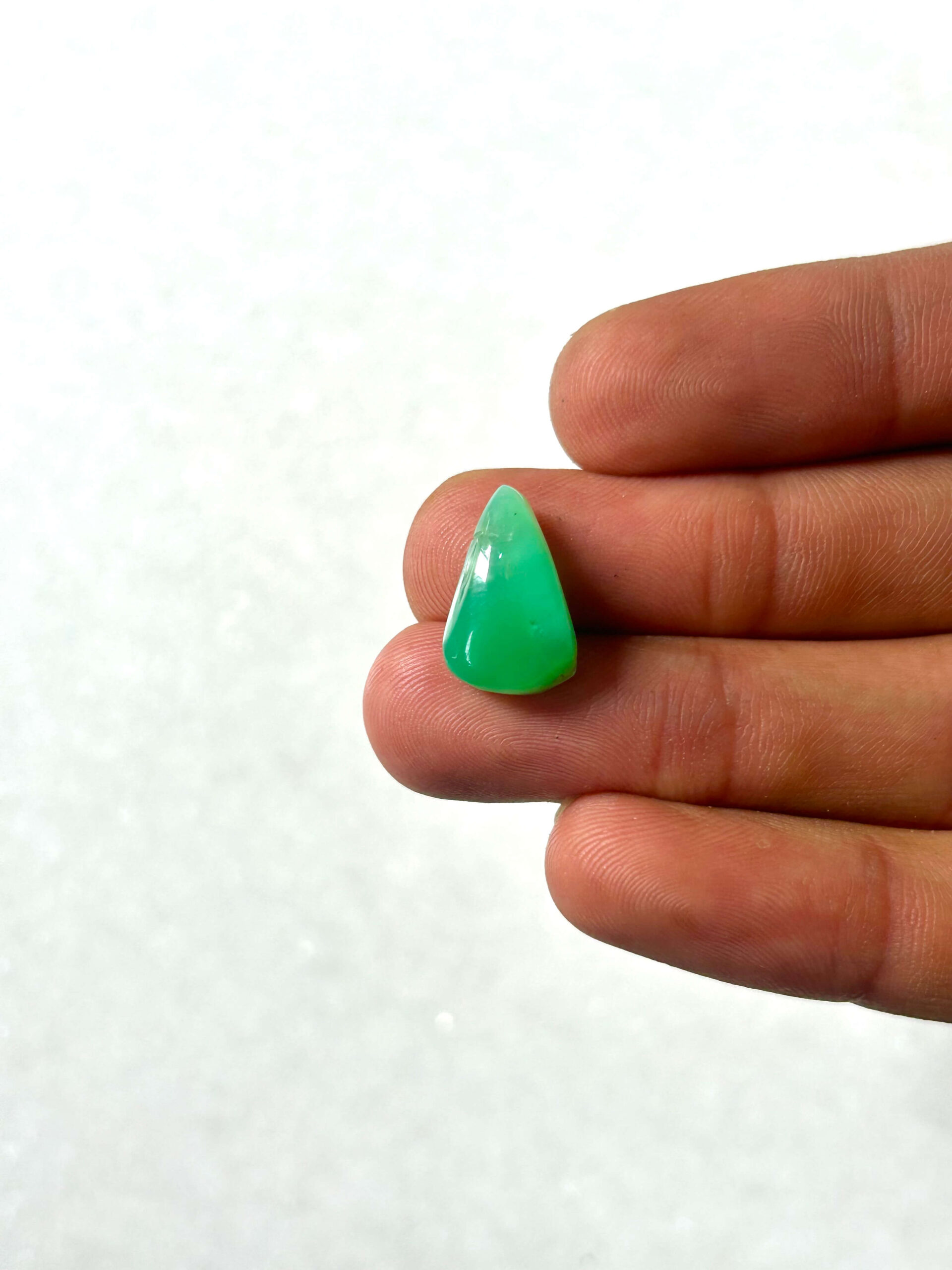 15mm Chrysoprase Gemstone – Natural Cabochon