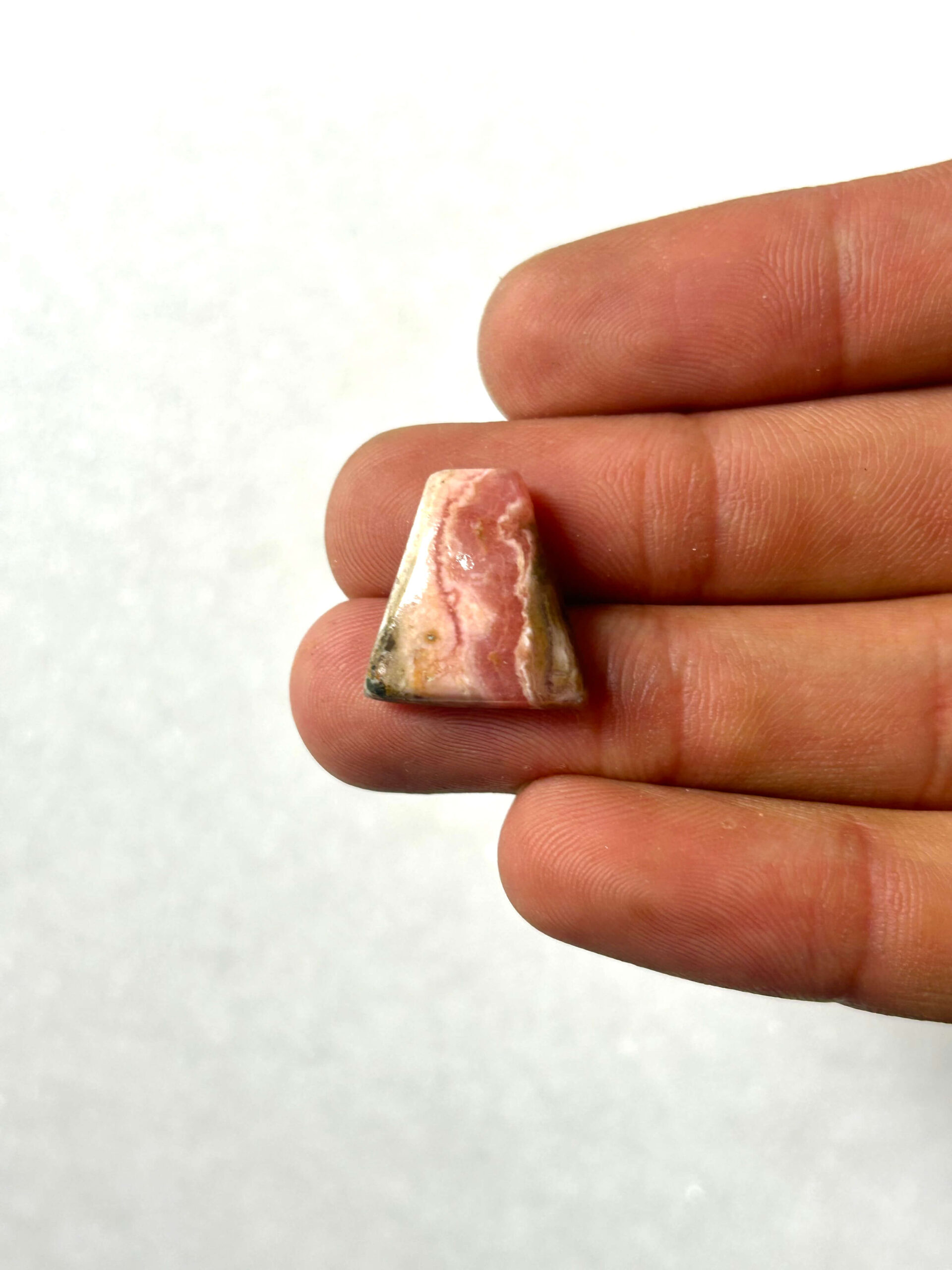 17mm Natural Rhodochrosite Stone – Unique Cabochon