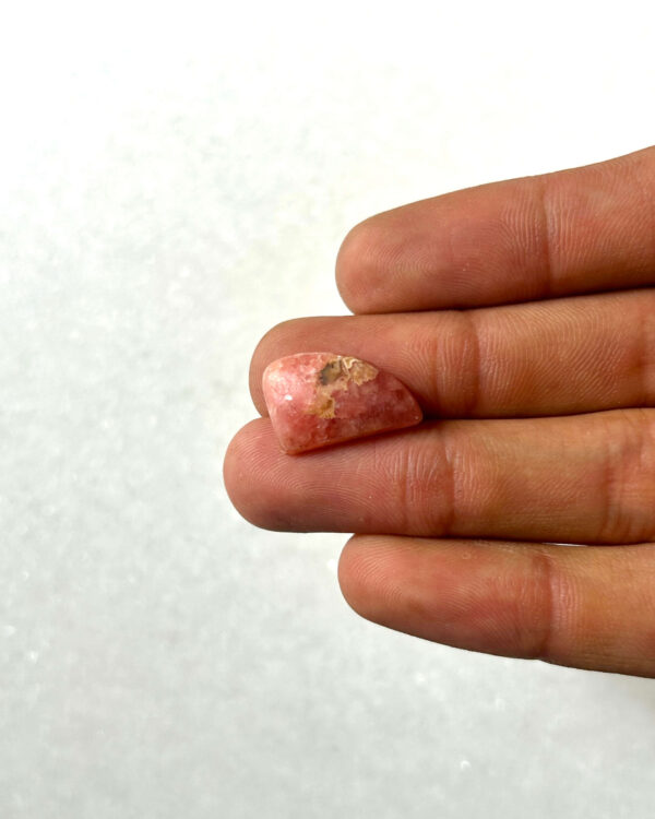 19mm Rhodochrosite Cabochon – Natural Pink Gemstone