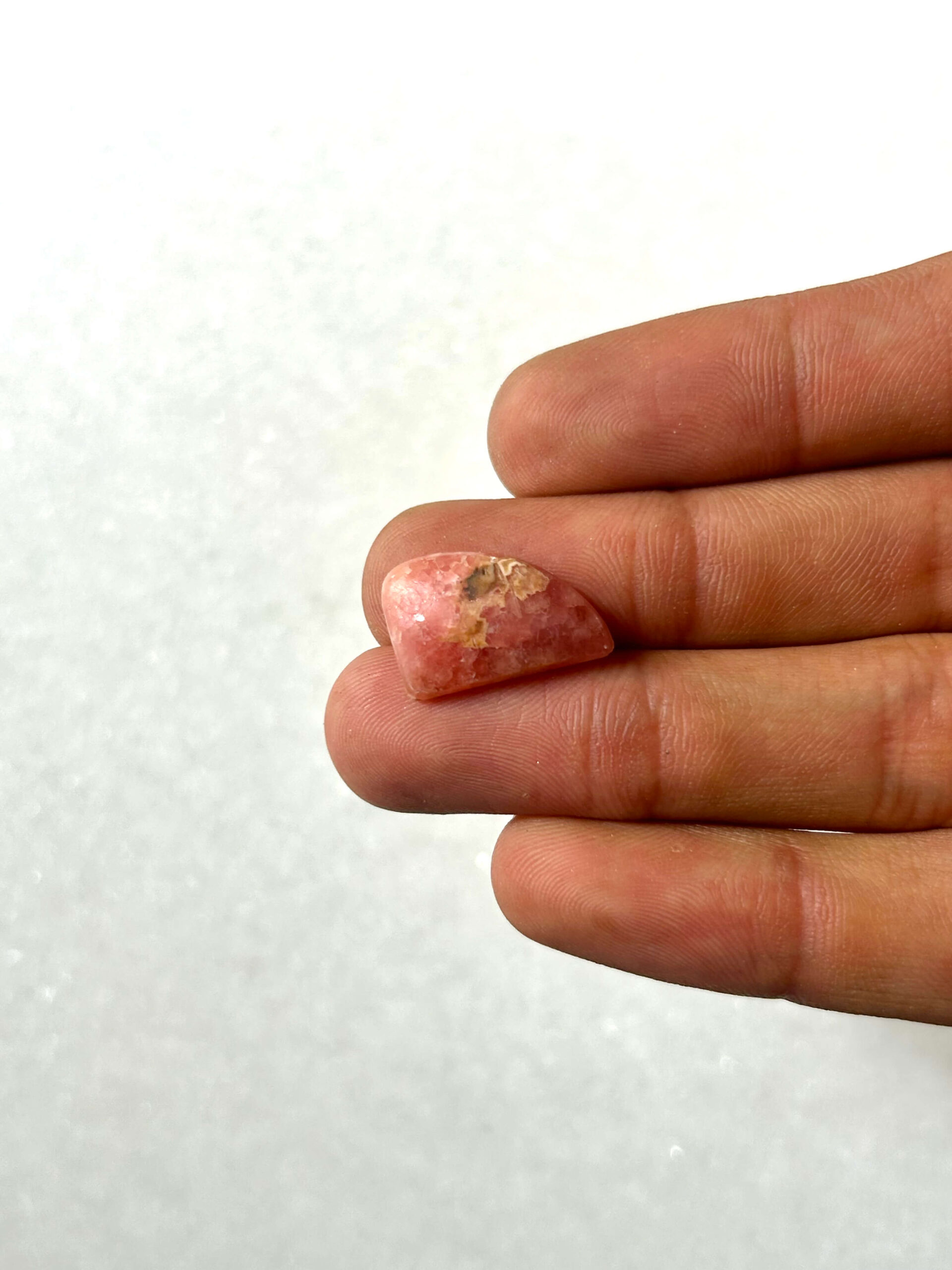 19mm Rhodochrosite Cabochon – Natural Pink Gemstone