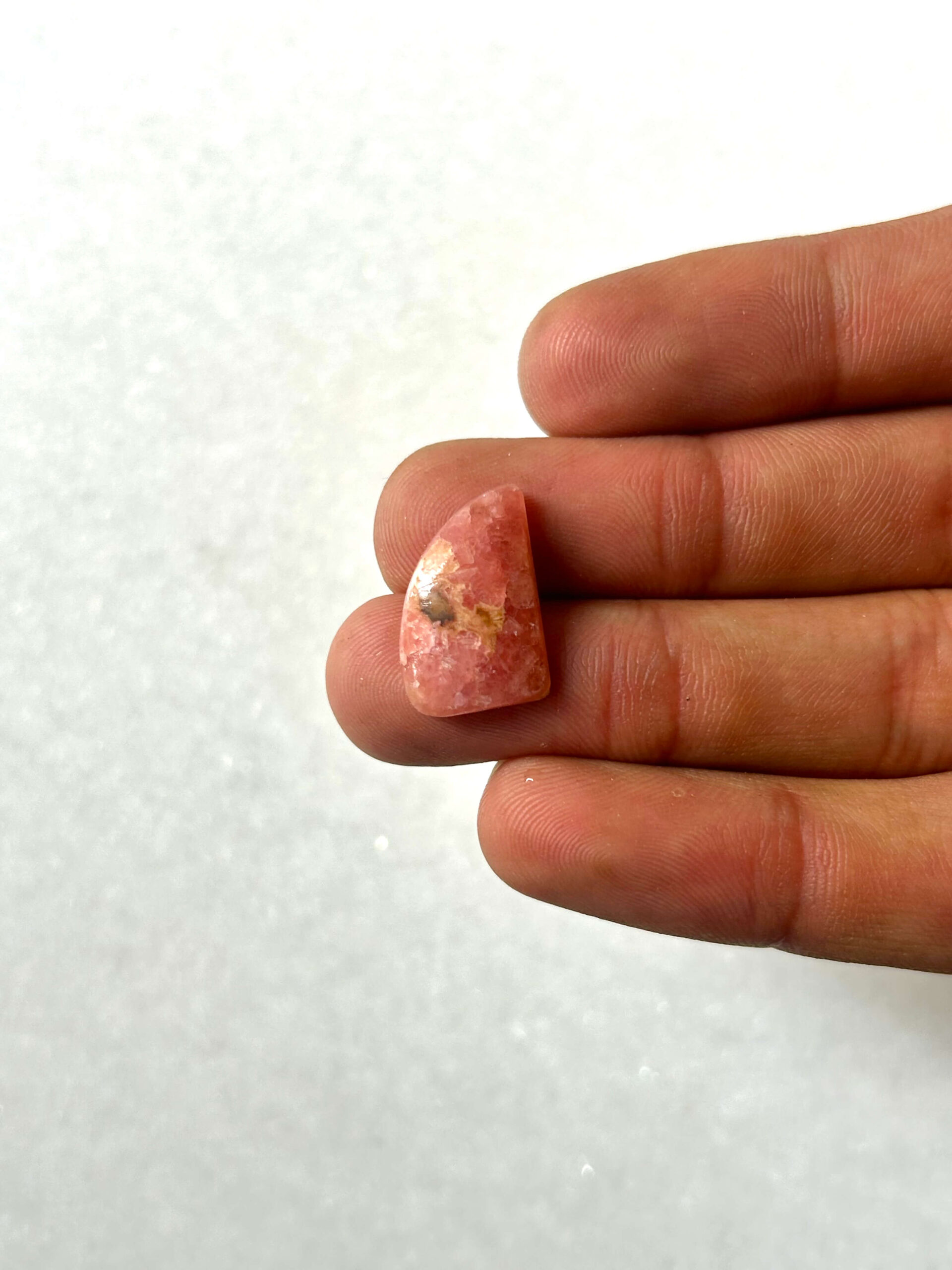 19mm Rhodochrosite Cabochon – Natural Pink Gemstone - Image 2