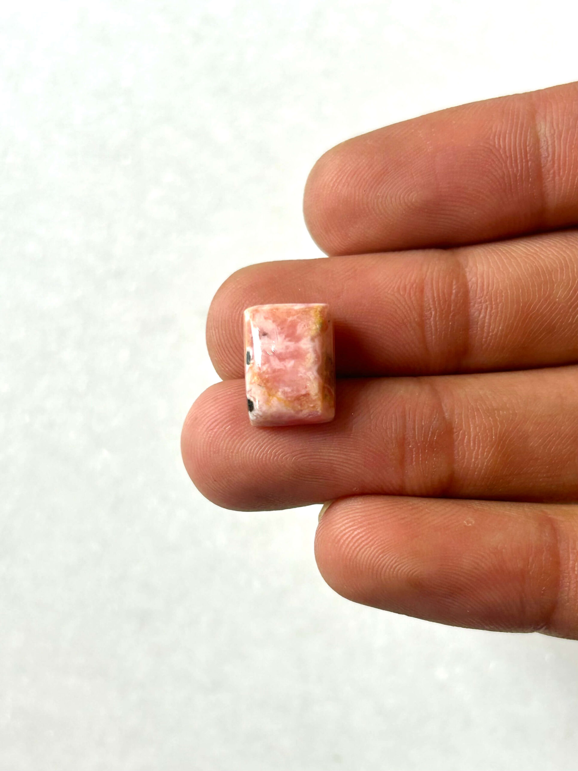 12mm Rhodochrosite Stone for Macrame & Jewelry Making