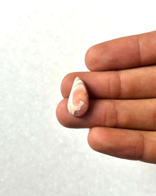 18mm Natural Rhodochrosite Gemstone – Unique Cabochon