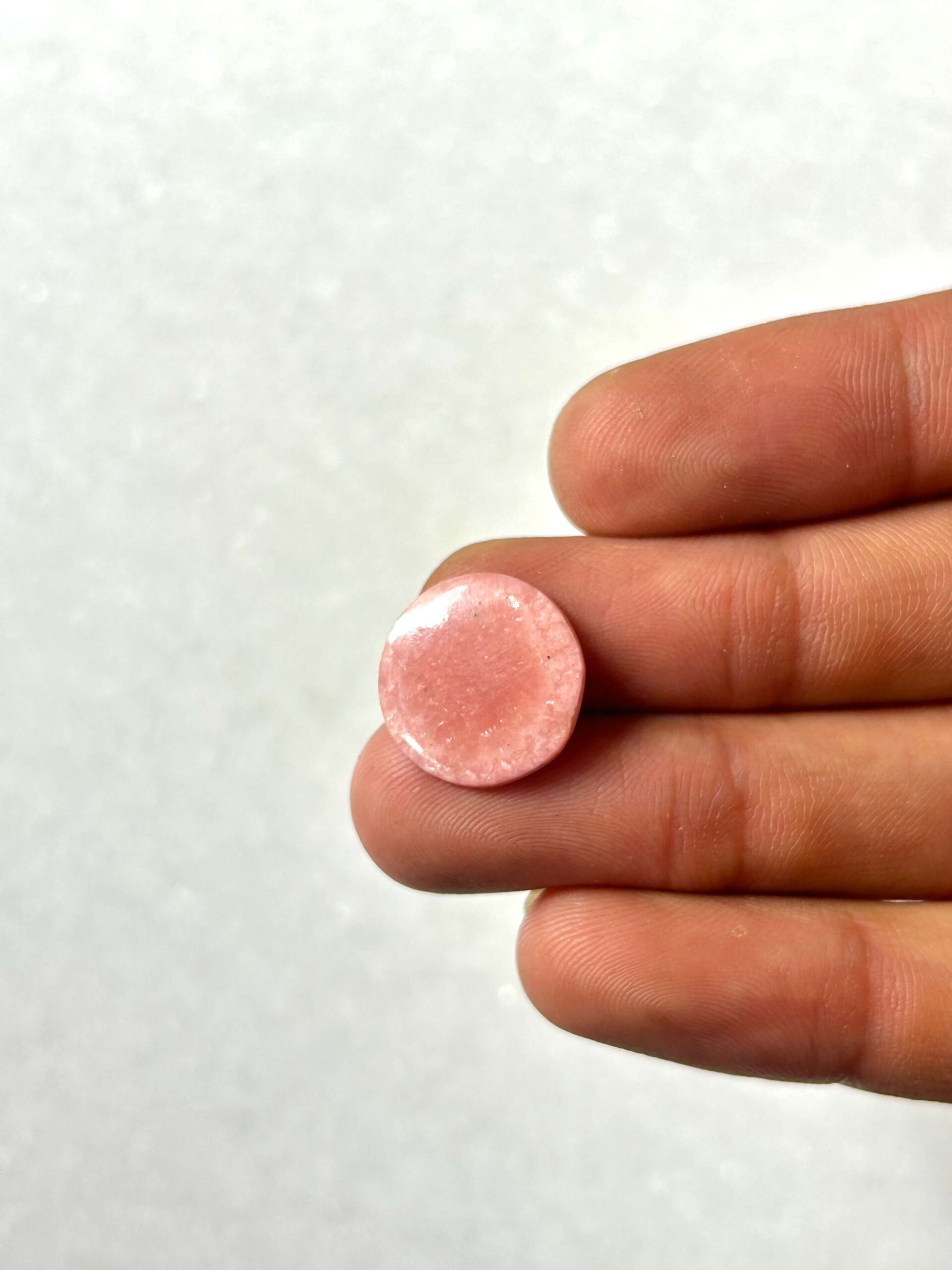 15mm Rhodochrosite Cabochon – Natural Jewelry Stone