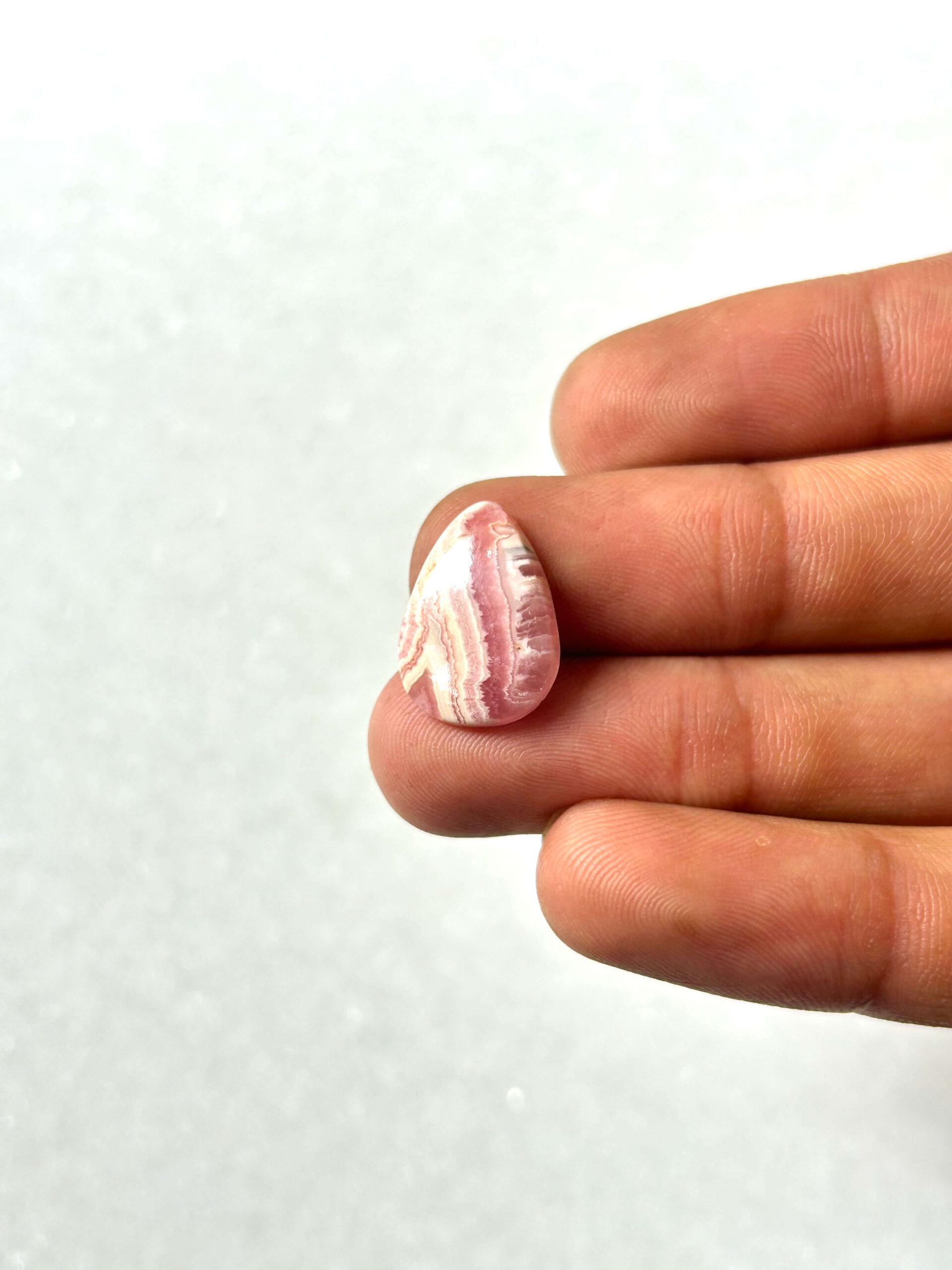 16mm Natural Rhodochrosite Stone – One of a Kind