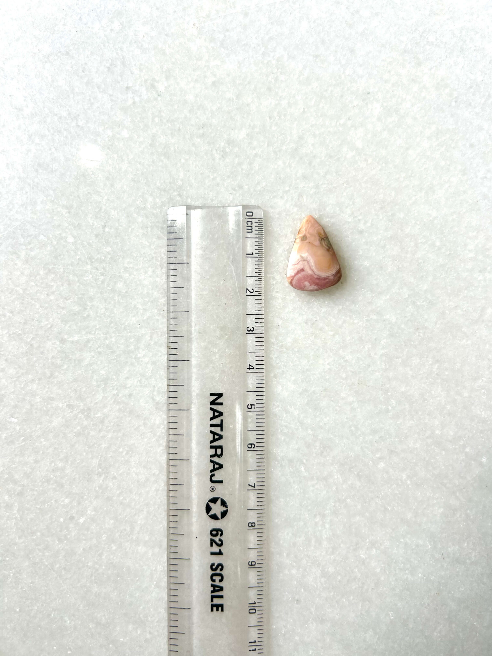 18mm Rhodochrosite Cabochon for Micro Macrame Jewelry - Image 2