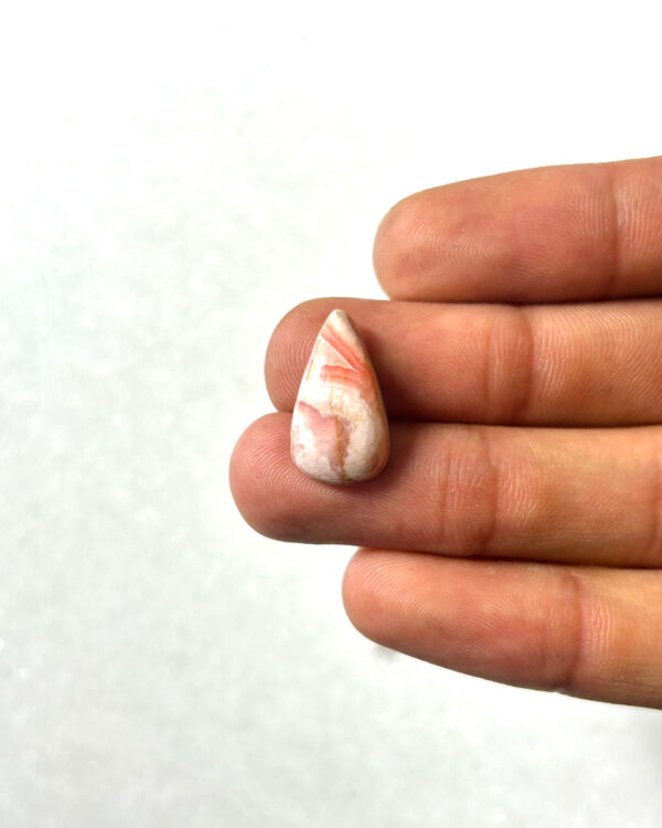 18mm Rhodochrosite Gemstone – Natural Cabochon
