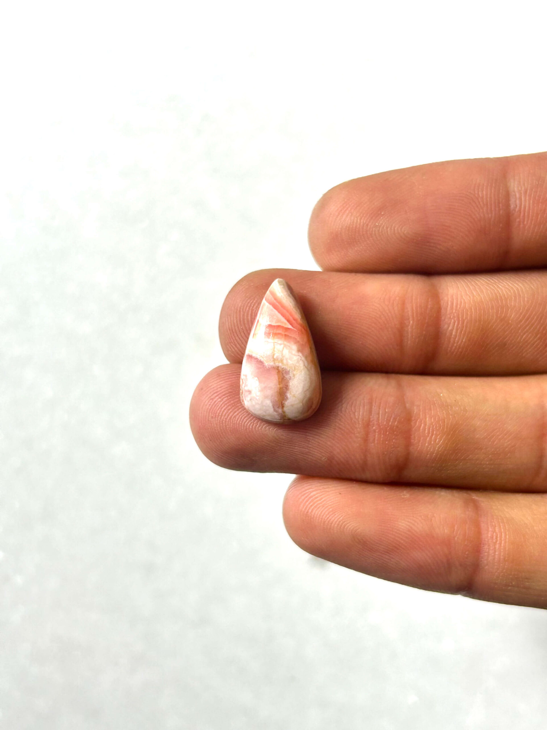 18mm Rhodochrosite Gemstone – Natural Cabochon