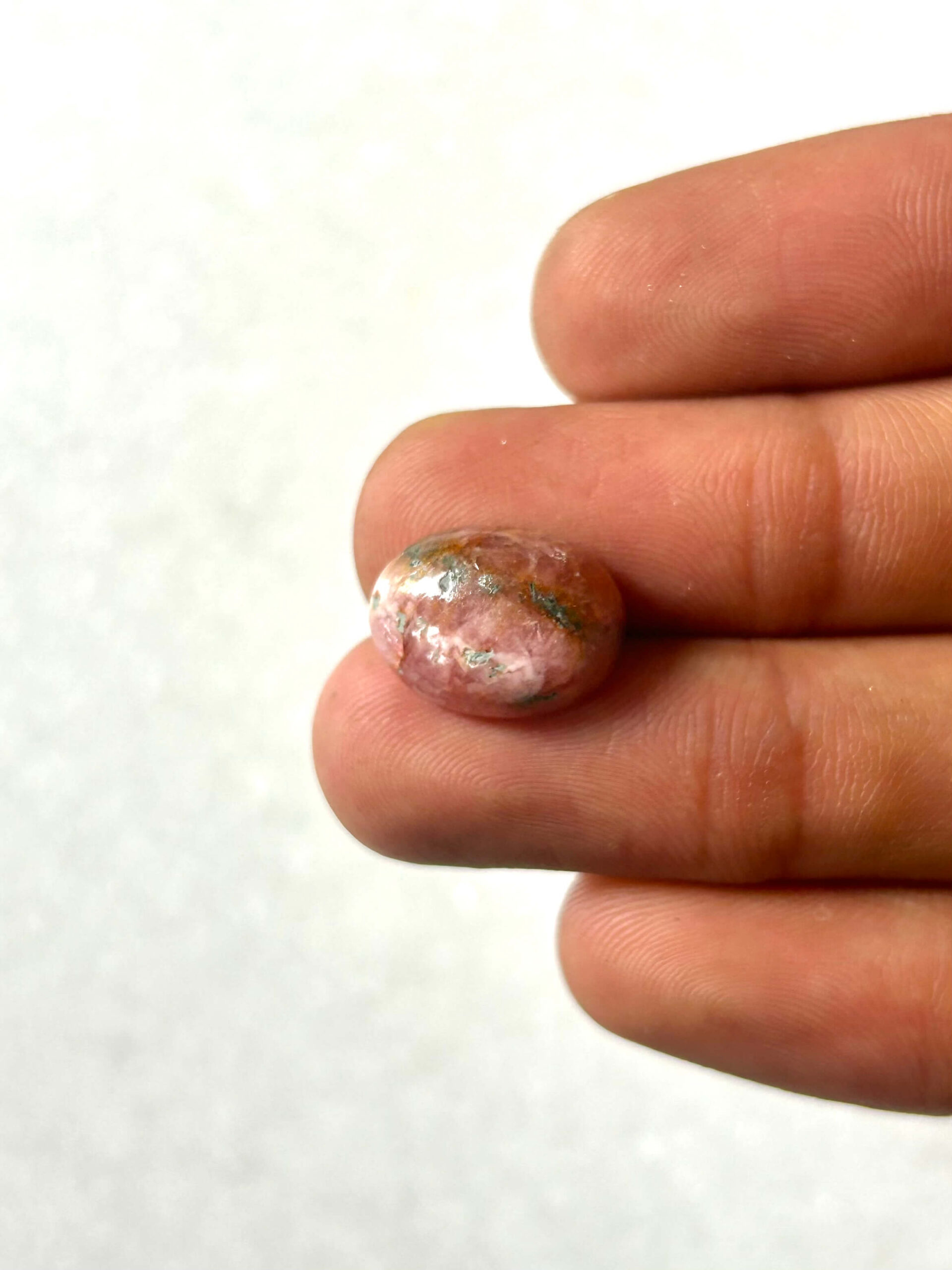 14mm Natural Rhodochrosite Cabochon for Jewelry Making - Image 2