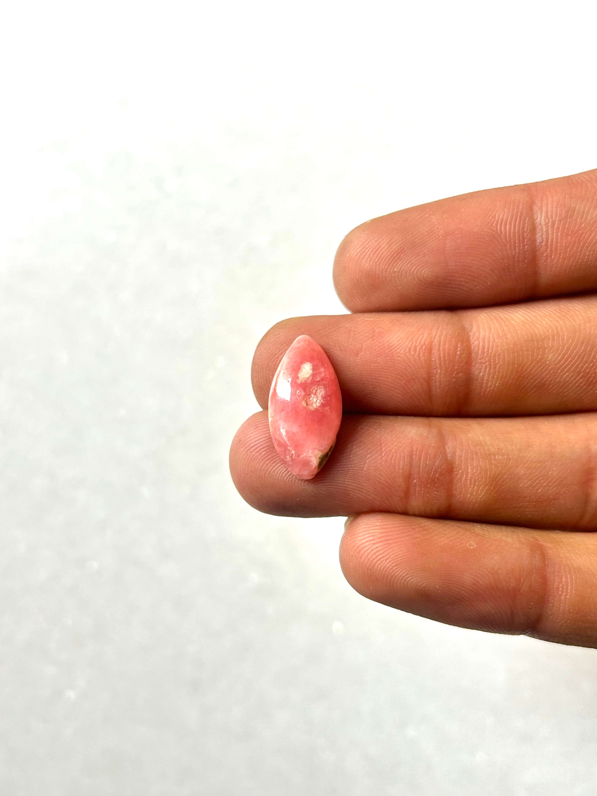 18mm Rhodochrosite Cabochon – Natural Pink Stone