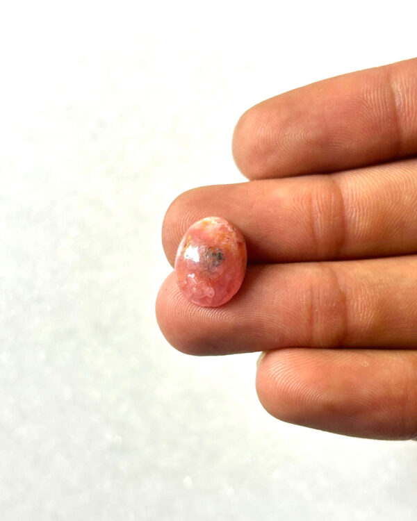 13mm Rhodochrosite Cabochon – Small Natural Gemstone