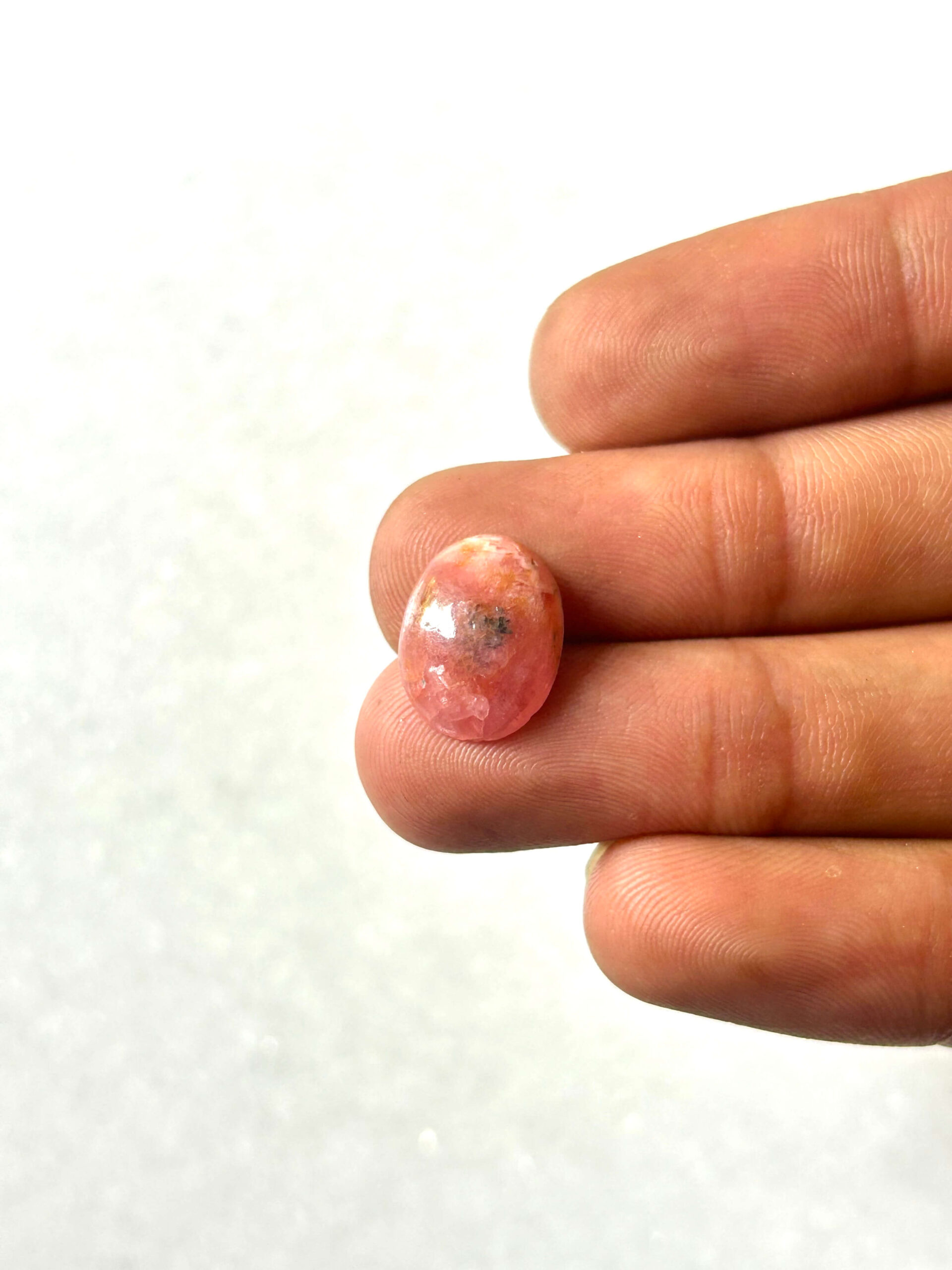 13mm Rhodochrosite Cabochon – Small Natural Gemstone