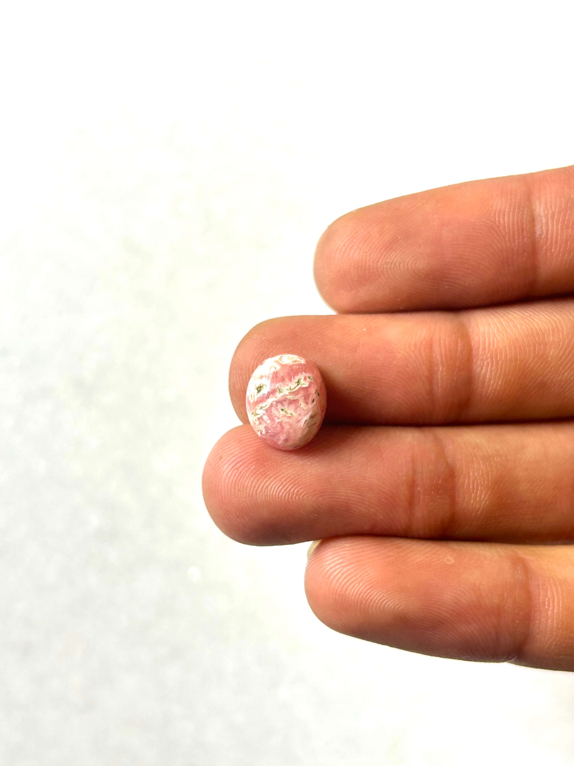 10mm Natural Rhodochrosite Cabochon – One of a Kind