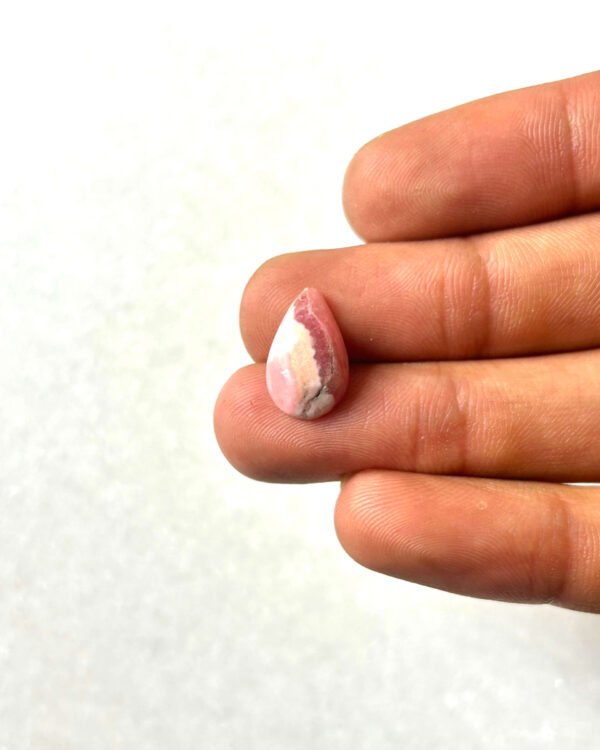 14mm Rhodochrosite Stone for Micro Macrame Jewelry