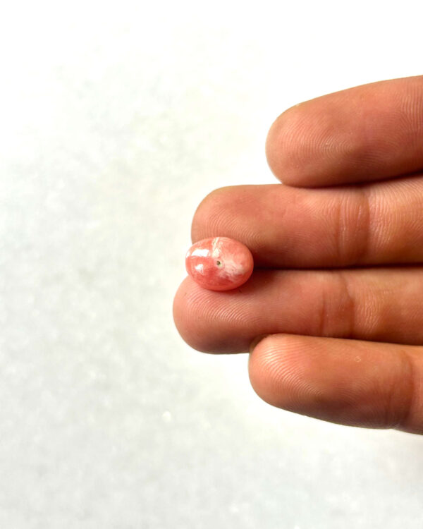 10mm Natural Rhodochrosite Gemstone – Small Cabochon