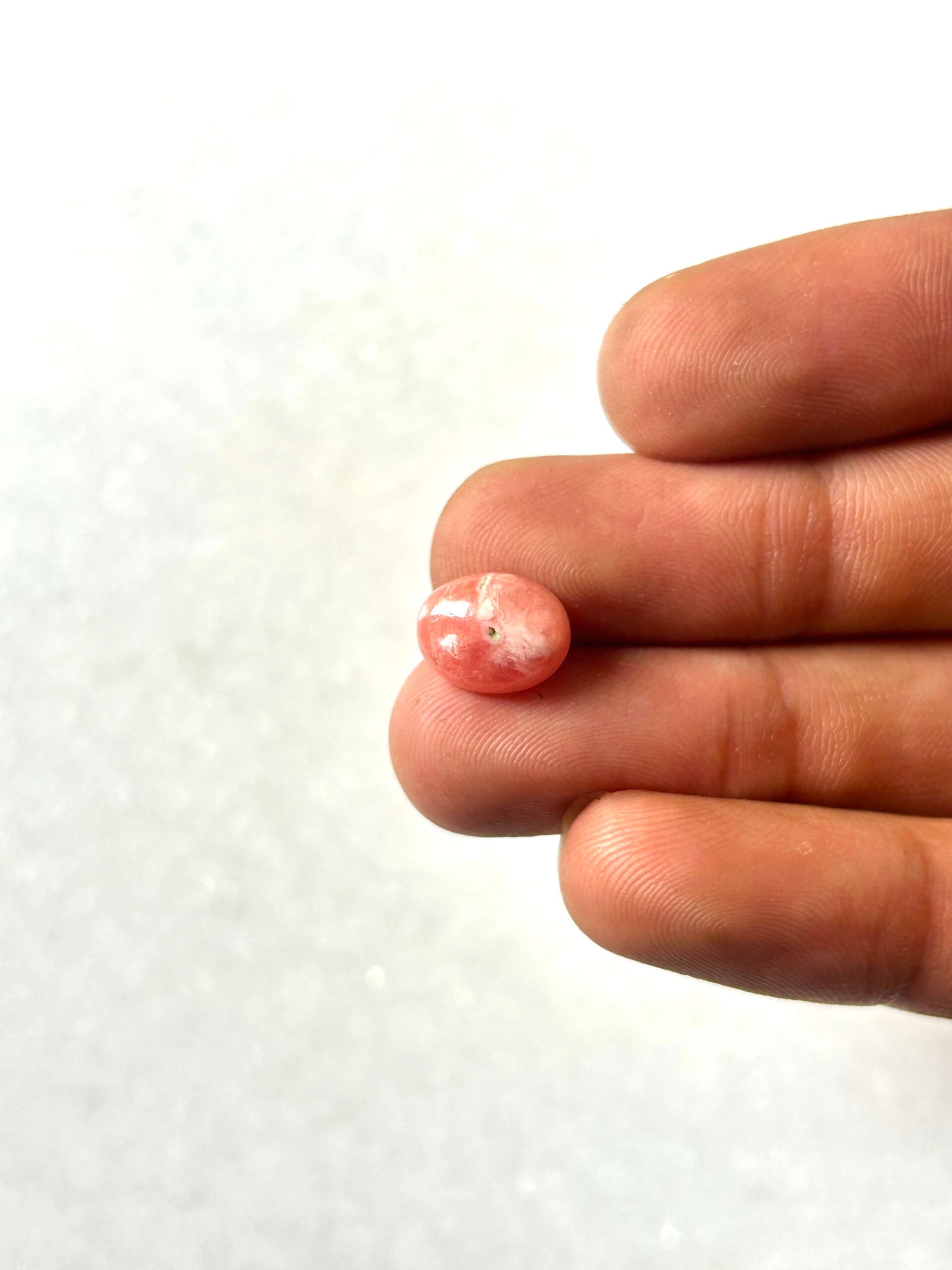 10mm Natural Rhodochrosite Gemstone – Small Cabochon