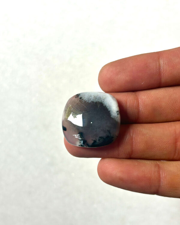 25mm Natural Dendritic Opal Stone – Unique Cabochon