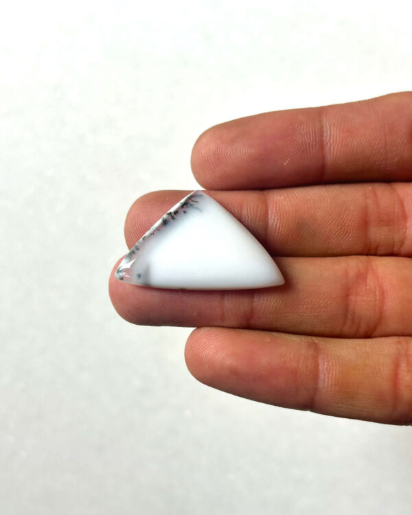 31mm Dendritic Opal Cabochon – Natural Patterned Gemstone