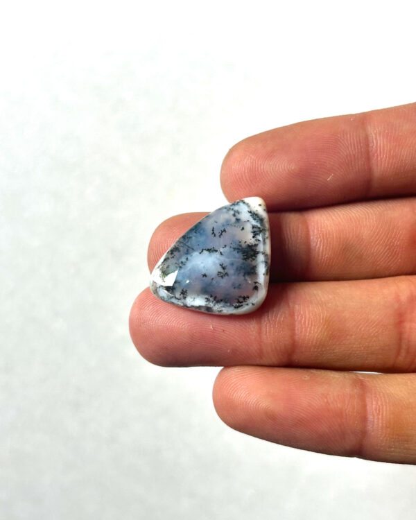 25mm Dendritic Opal Cabochon for Macrame Jewelry