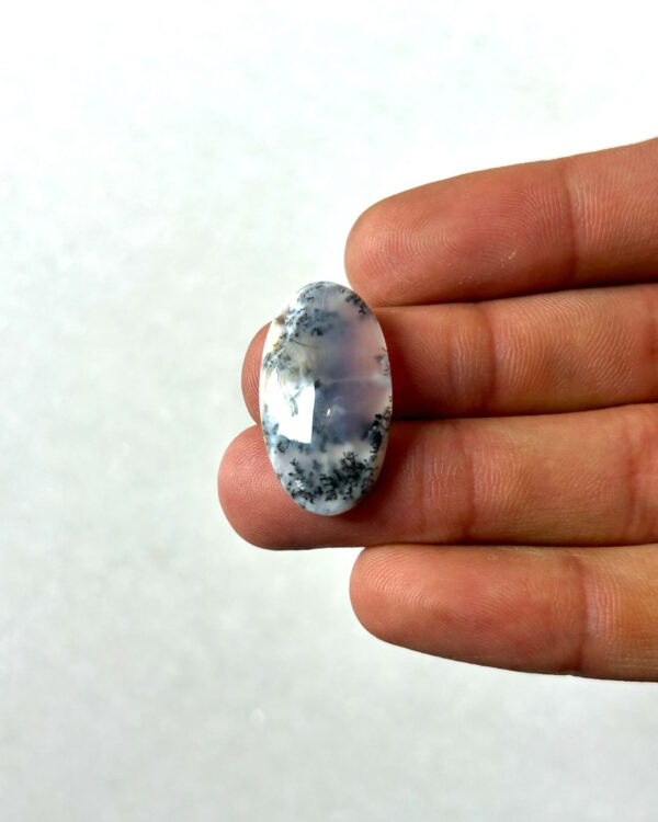 26mm Dendritic Opal Cabochon – Unique Natural Stone